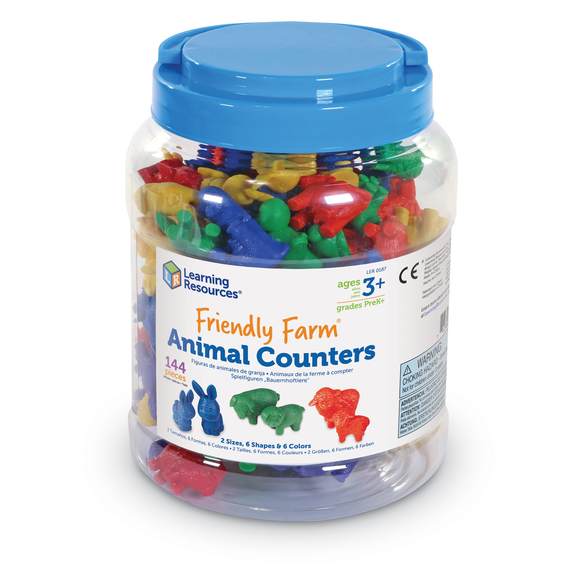 Friendly Farm® Animal Counters (Set of 144), Learning Resources
