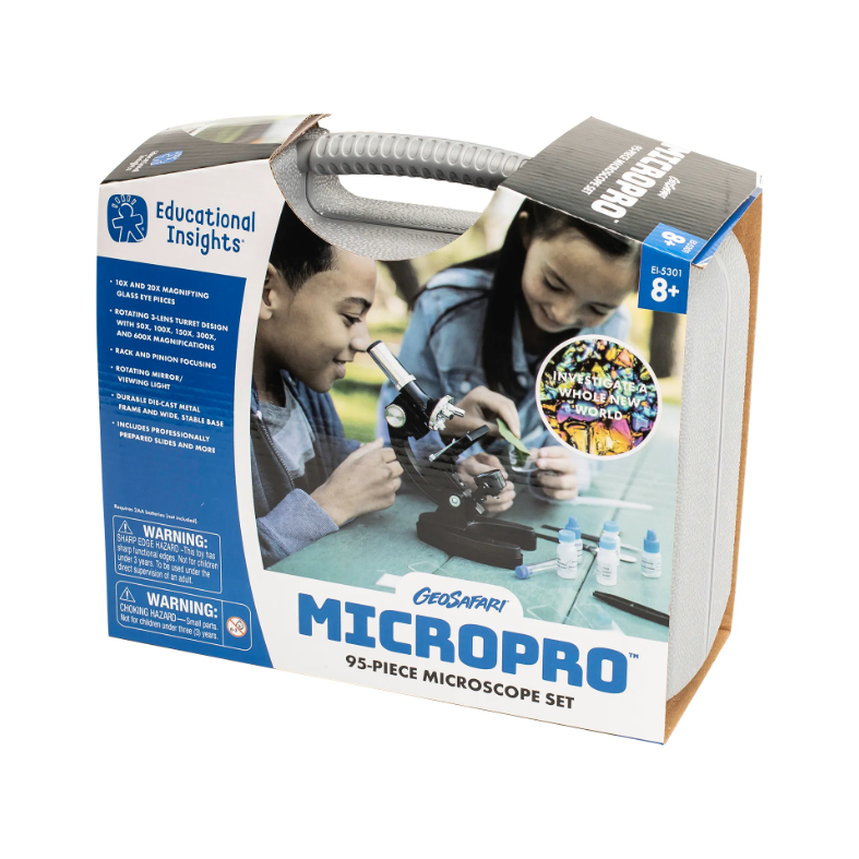 GeoSafari® MicroPro™ 95-Piece Microscope Set, Learning Resources
