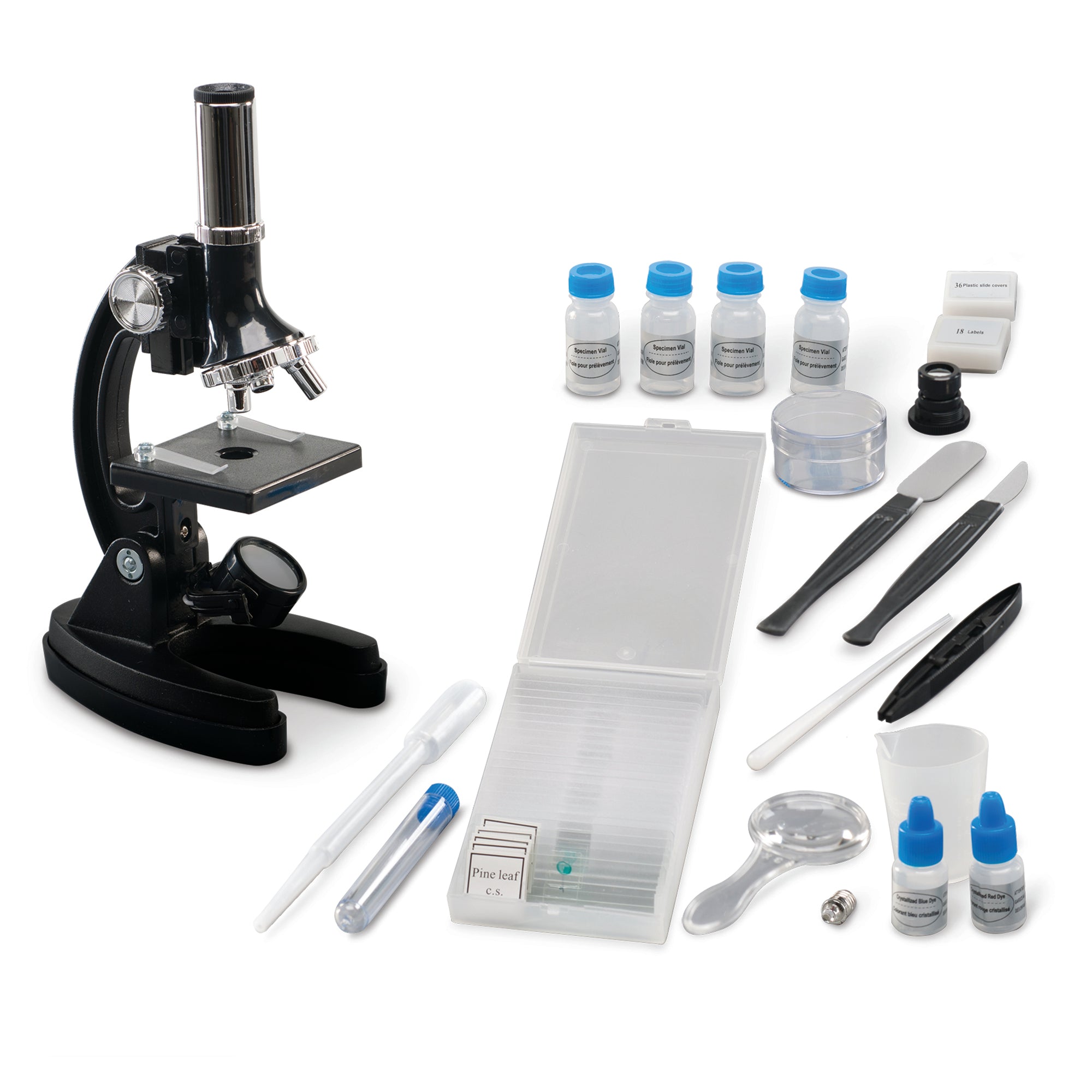 GeoSafari® MicroPro™ 95-Piece Microscope Set, Learning Resources