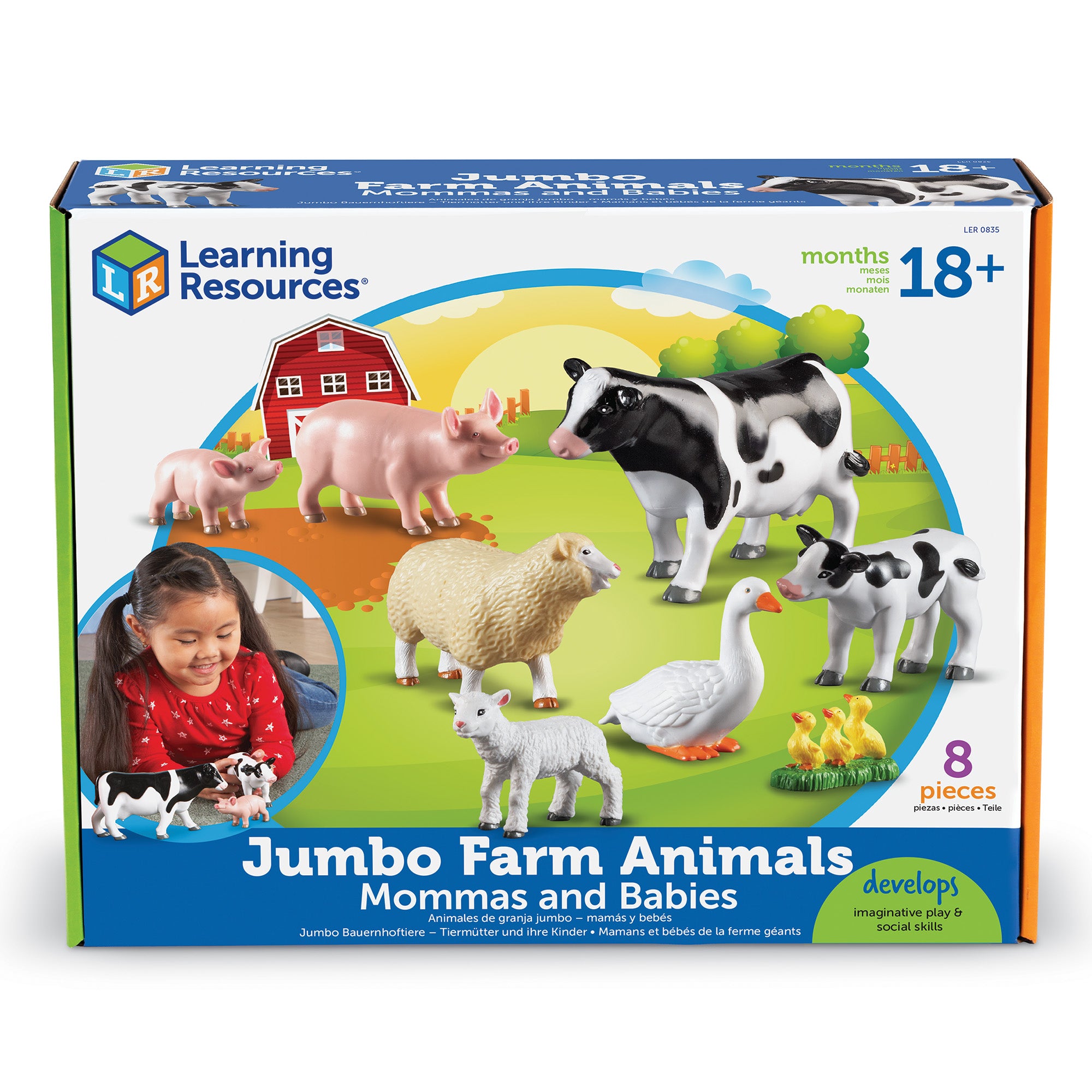 Jumbo Farm Animals - Mommas and Babies, Learning Resources