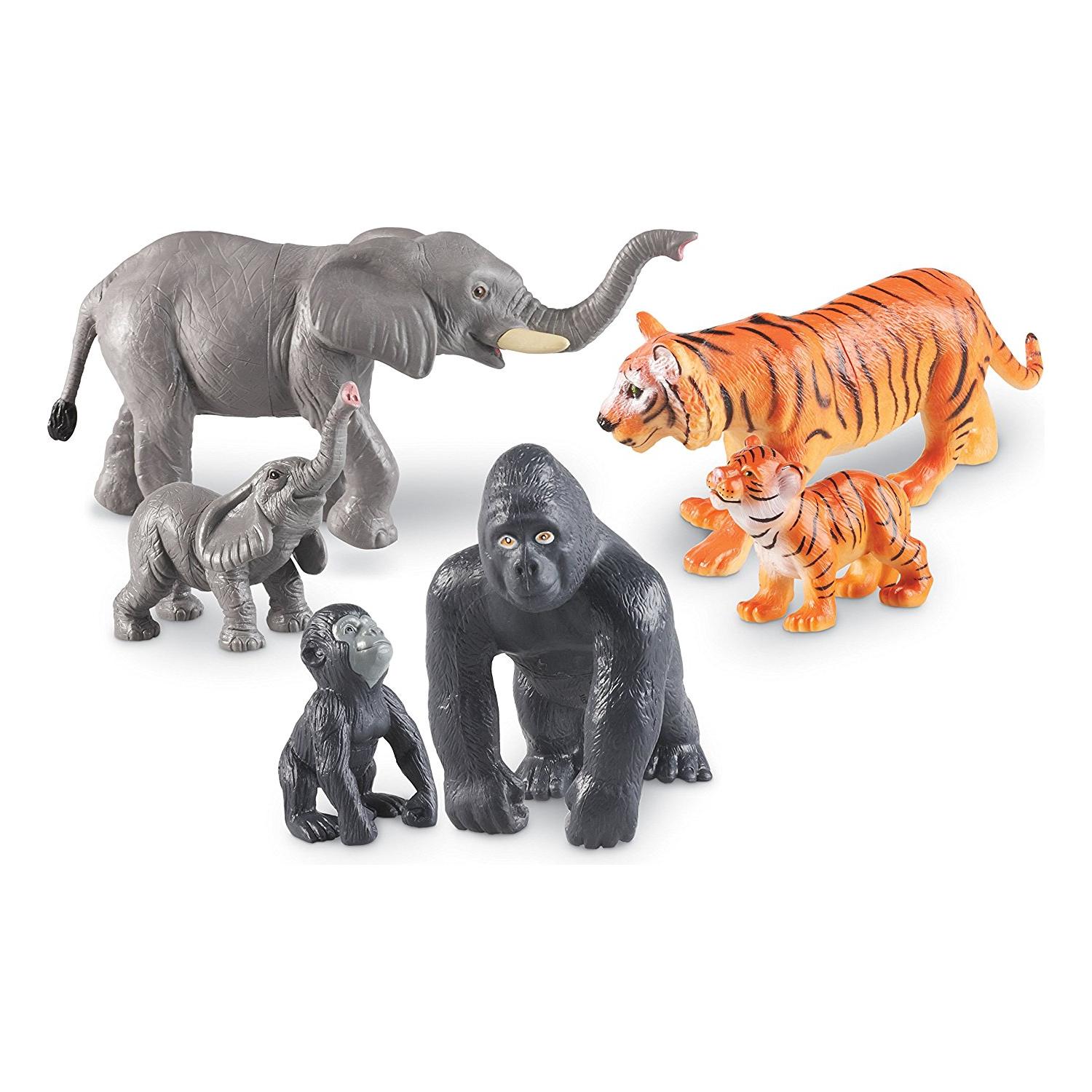 Jumbo Jungle Animals - Mommas And Babies, Learning Resources