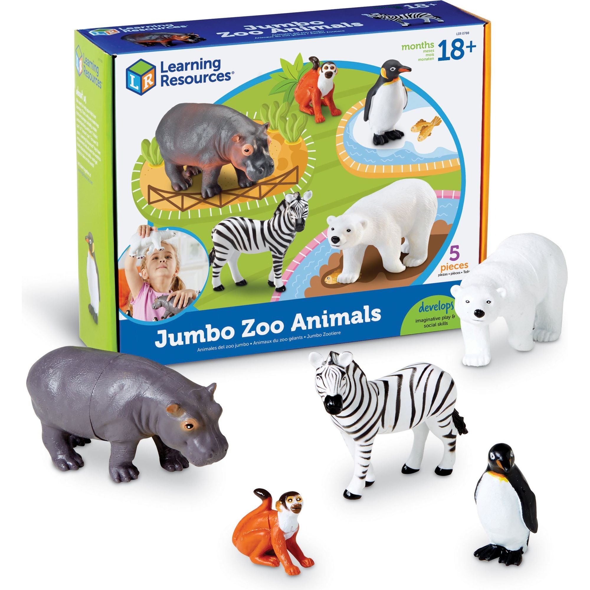 Jumbo Zoo Animals, Learning Resources