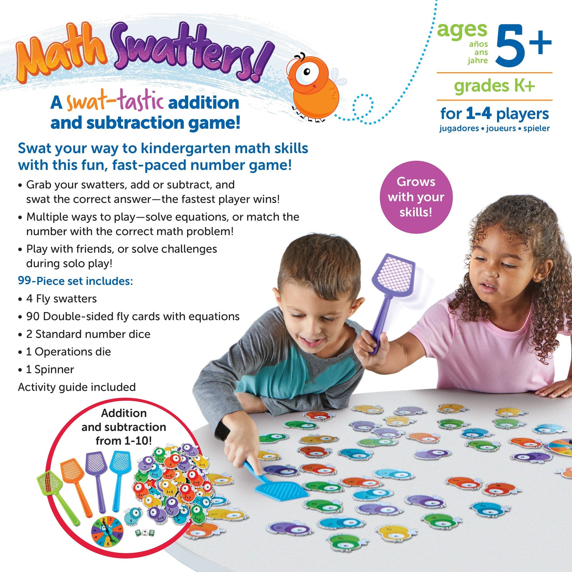 Math Swatters™ Addition & Subtraction Game, Learning Resources