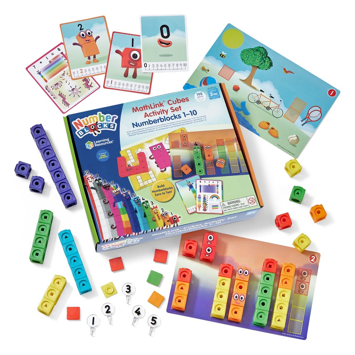 MathLink® Cubes Numberblocks® 1-10 Activity Set, Learning Resources