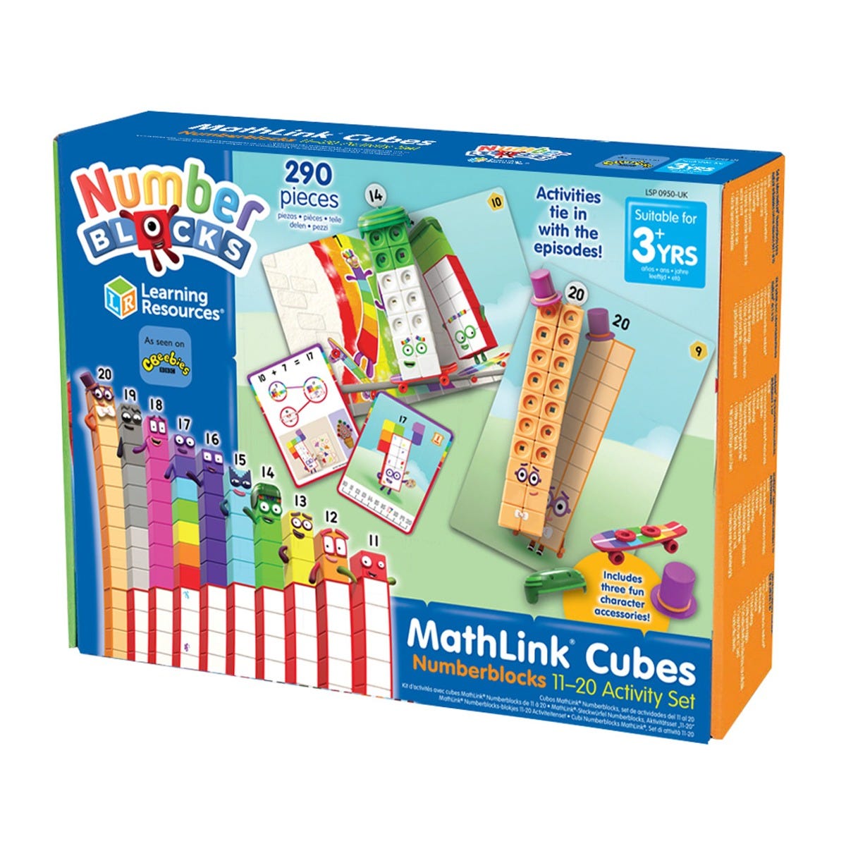 MathLink® Cubes Numberblocks® 11-20 Activity Set, Learning Resources