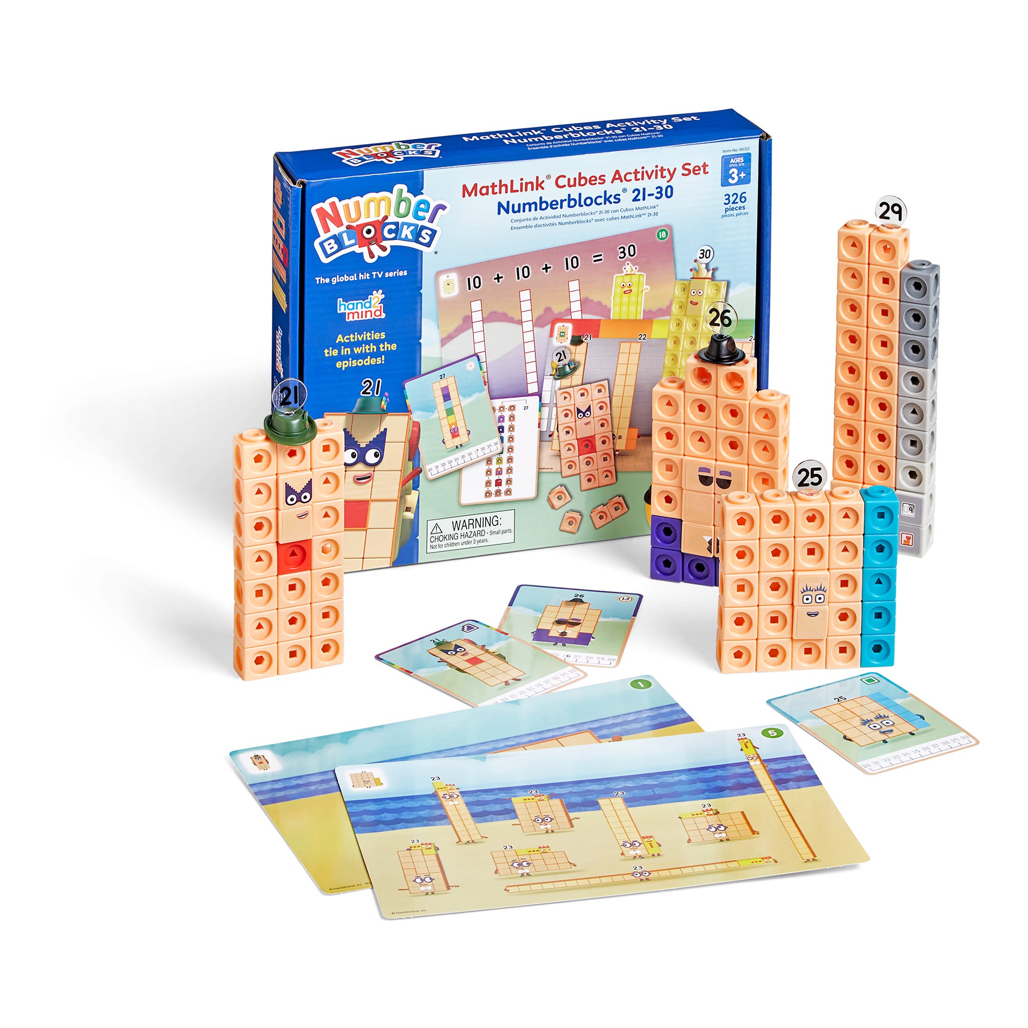 MathLink® Cubes Numberblocks 21-30 Activity Set, Learning Resources