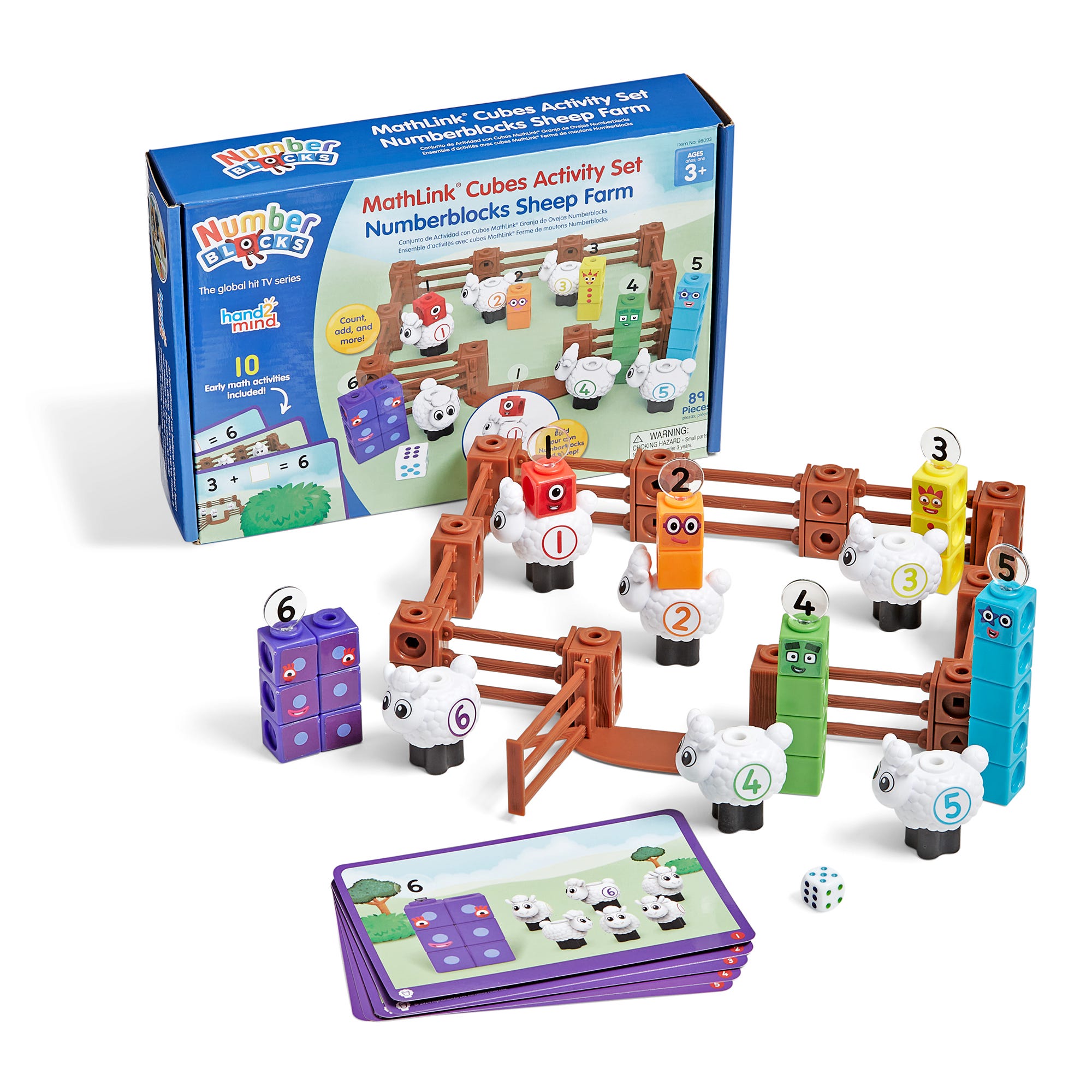 MathLink® Cubes Numberblocks® Sheep Farm Activity Set, Learning Resources