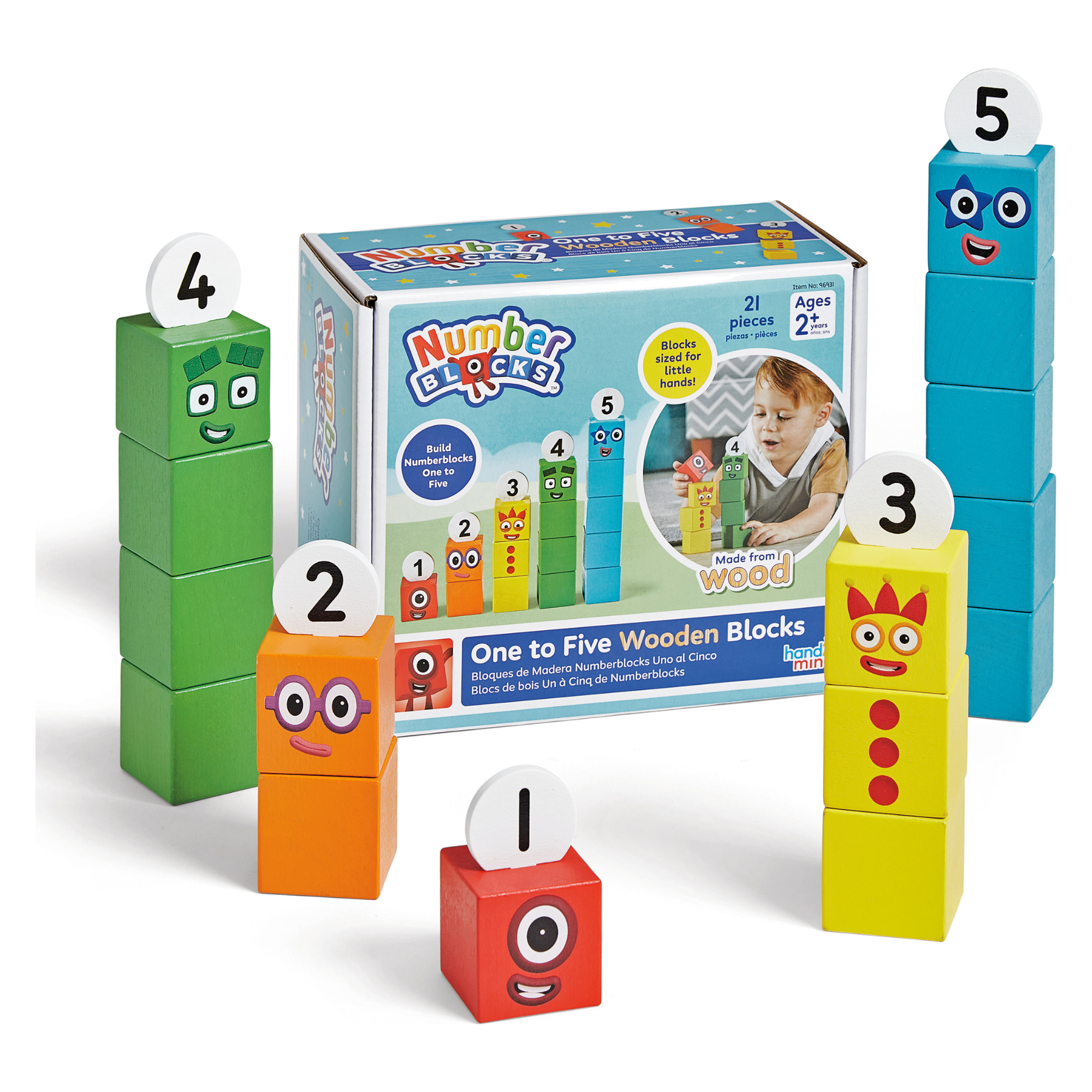 Numberblocks™ One to Five Wooden Blocks, Learning Resources