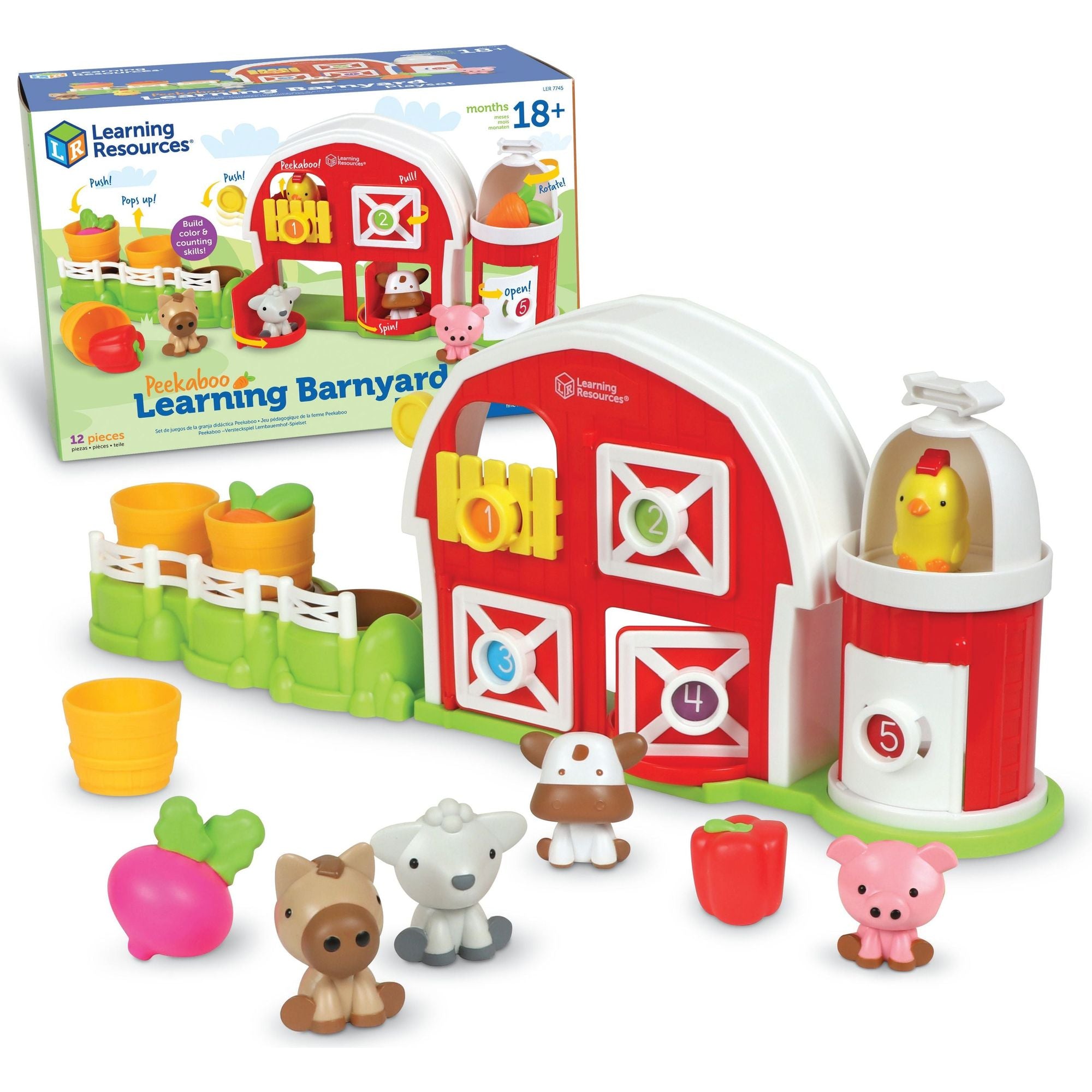 Peekaboo Learning Barnyard Playset, Learning Resources
