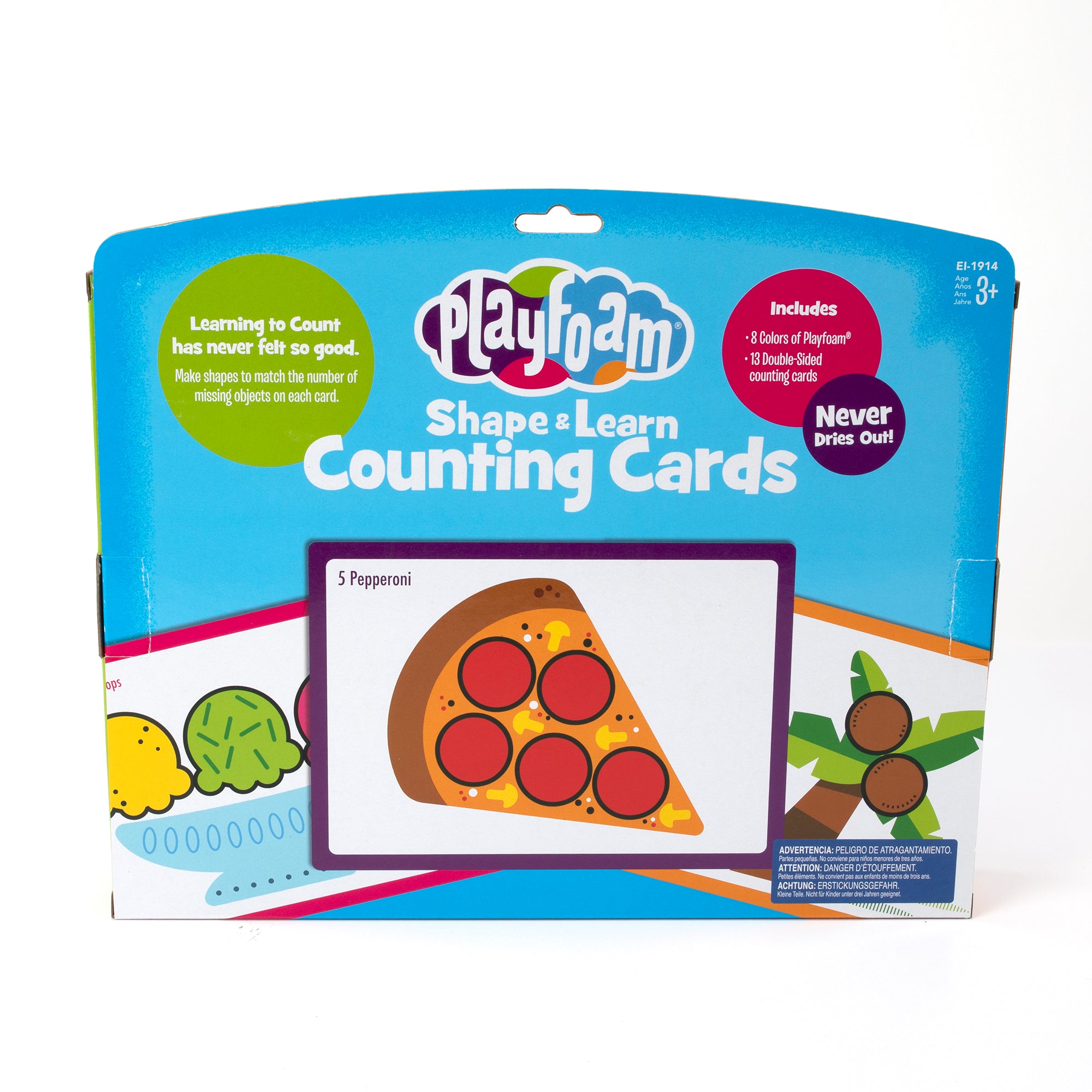 Playfoam® Shape & Learn Counting Cards, Learning Resources