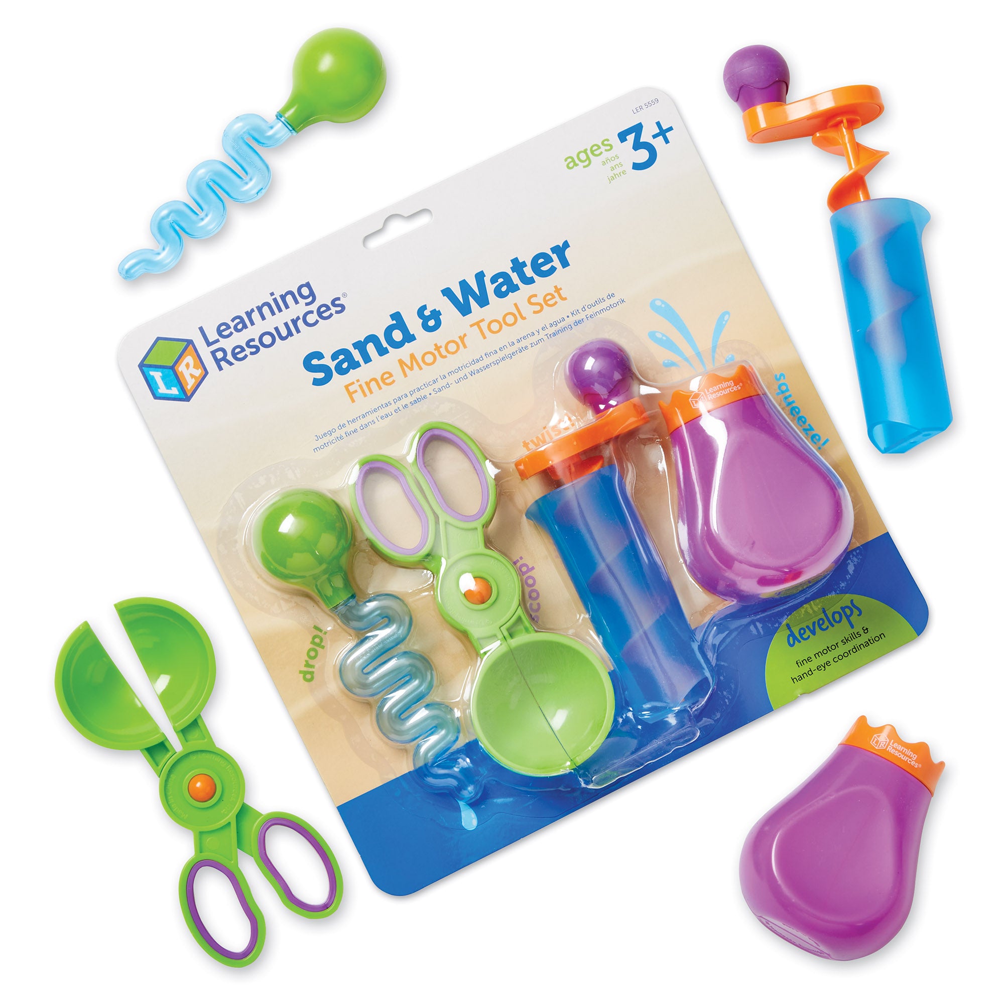 Sand & Water Fine Motor Tool Set, Learning Resources
