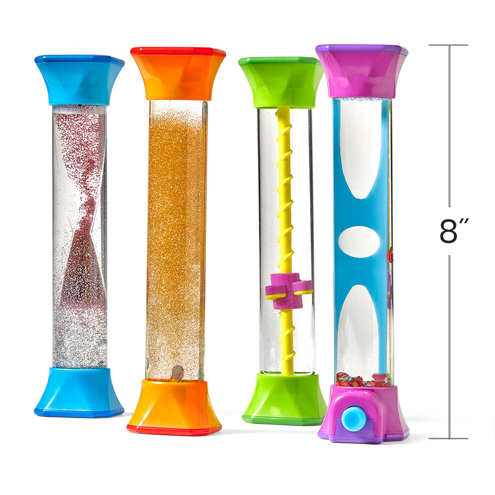 Sensory Fidget Tubes, Set of 4, Learning Resources