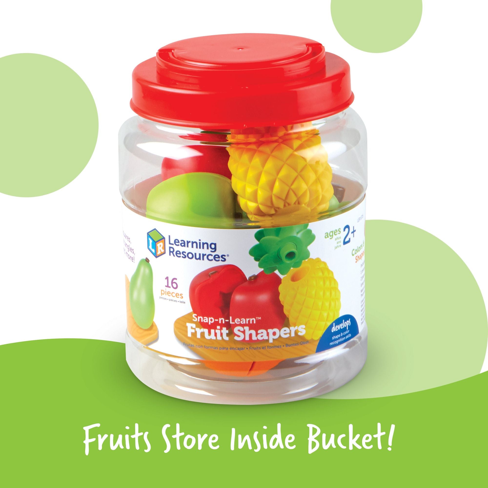 Snap-n-Learn™ Fruit Shapers, Learning Resources