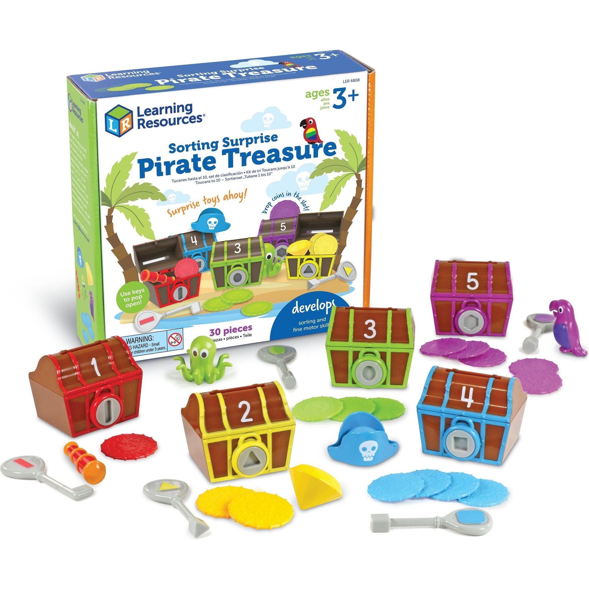 Sorting Surprise Pirate Treasure, Learning Resources