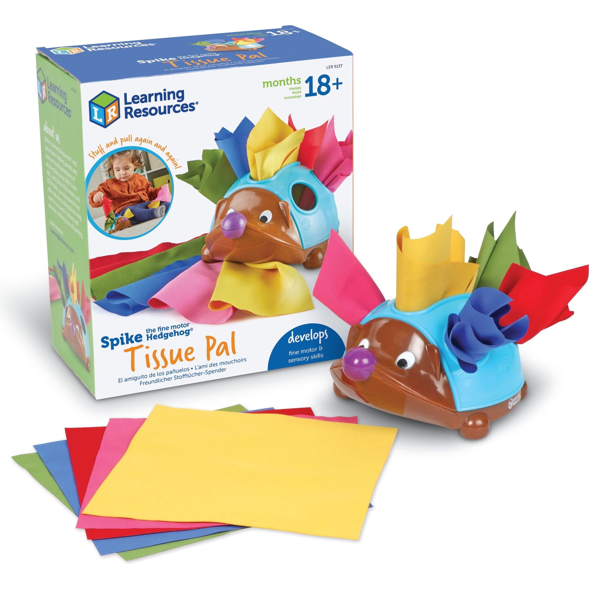 Spike The Fine Motor Hedgehog® Tissue Pal™, Learning Resources