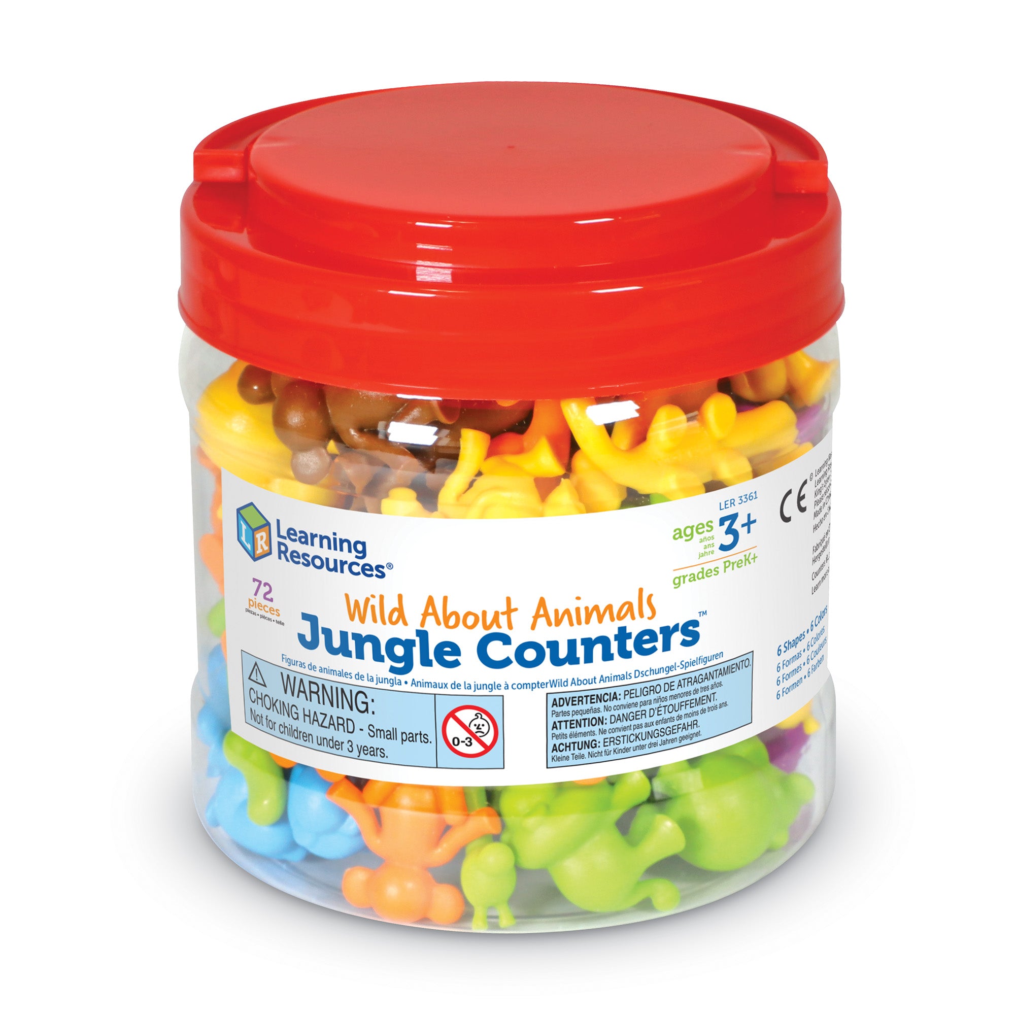 Wild About Animals Jungle Counters® (Set of 72), Learning Resources