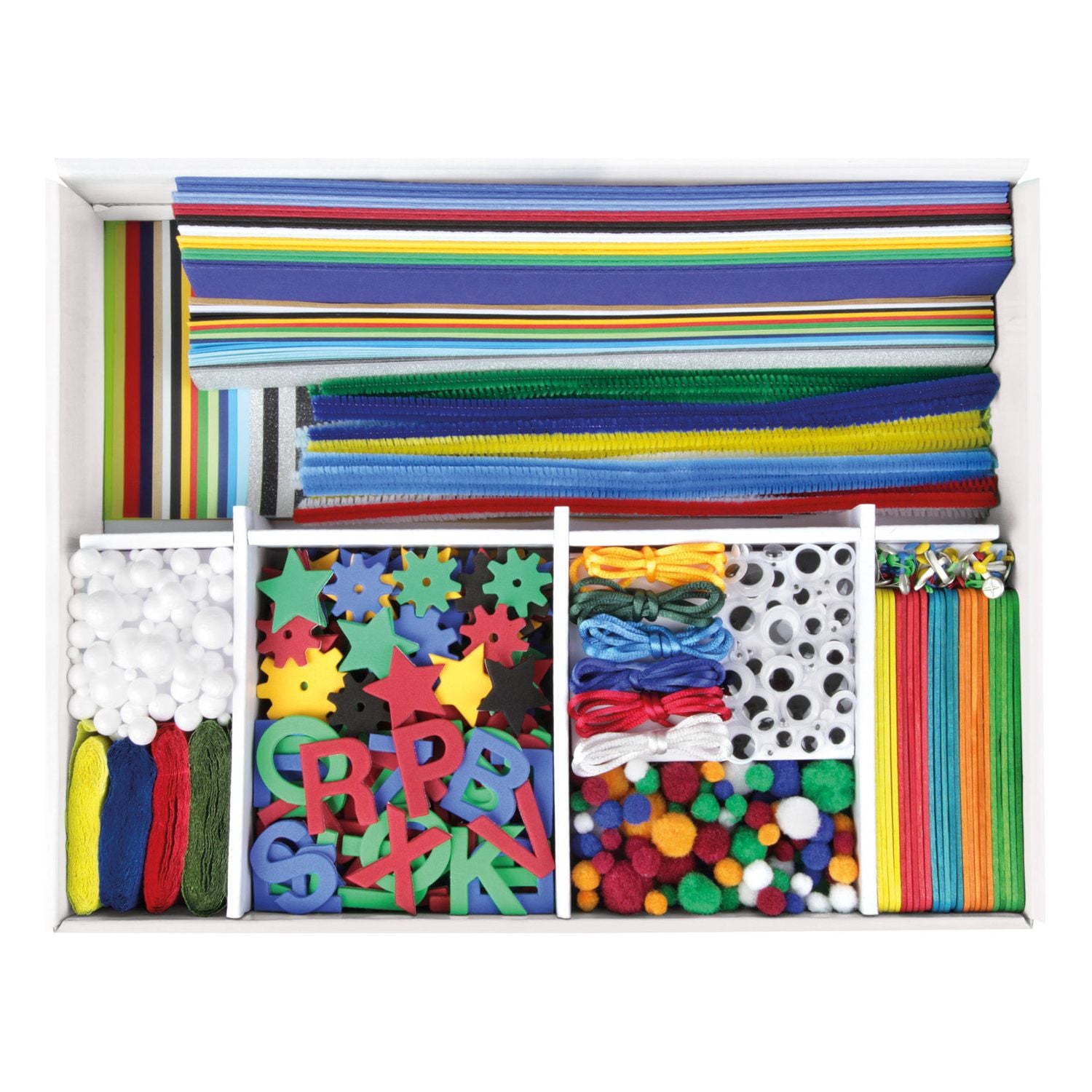 Creatief Jumbo Knutselkoffer Blauw 800 pcs, Lena