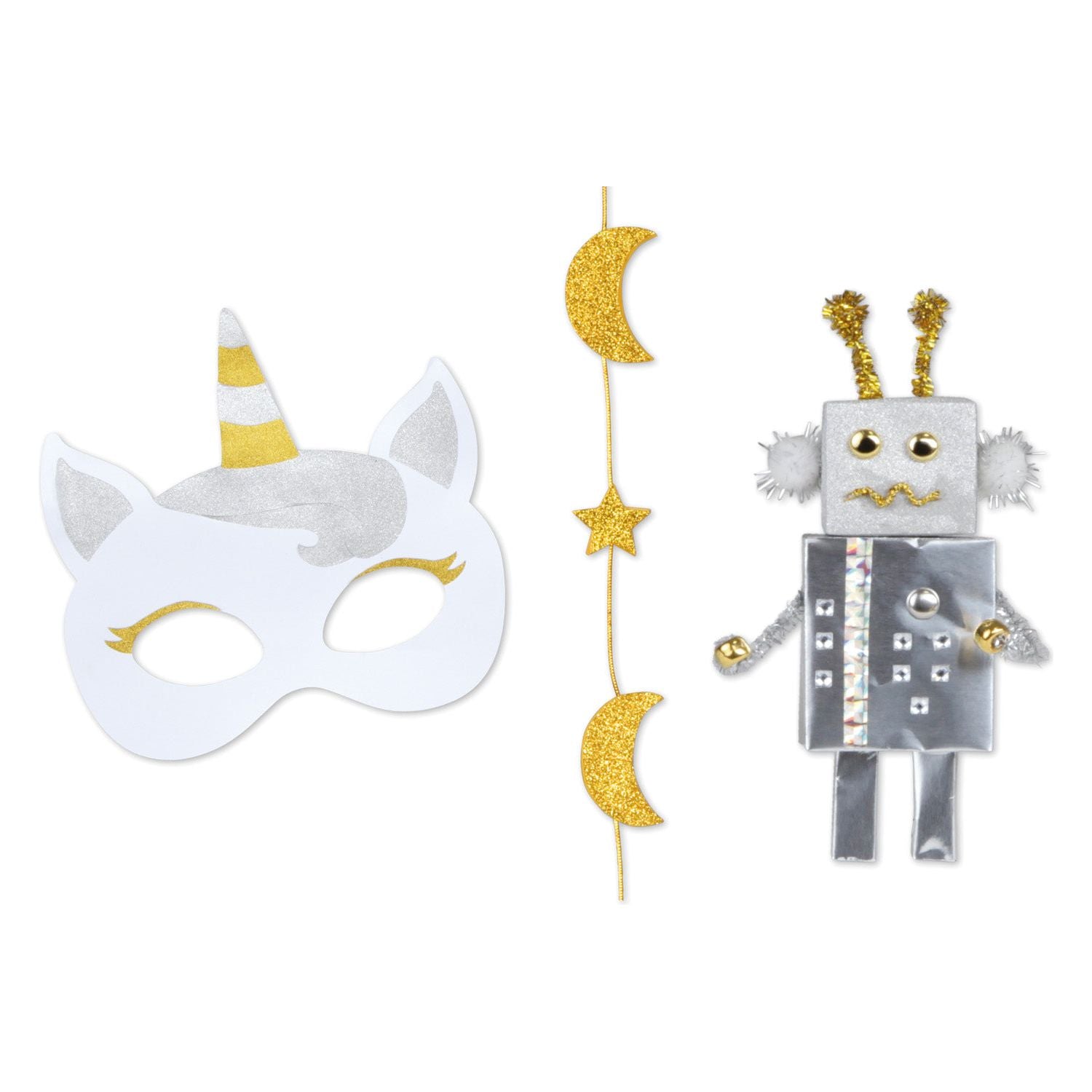 Creatief Jumbo Knutselkoffer Gold & Silver 1500 onderdelen, Lena