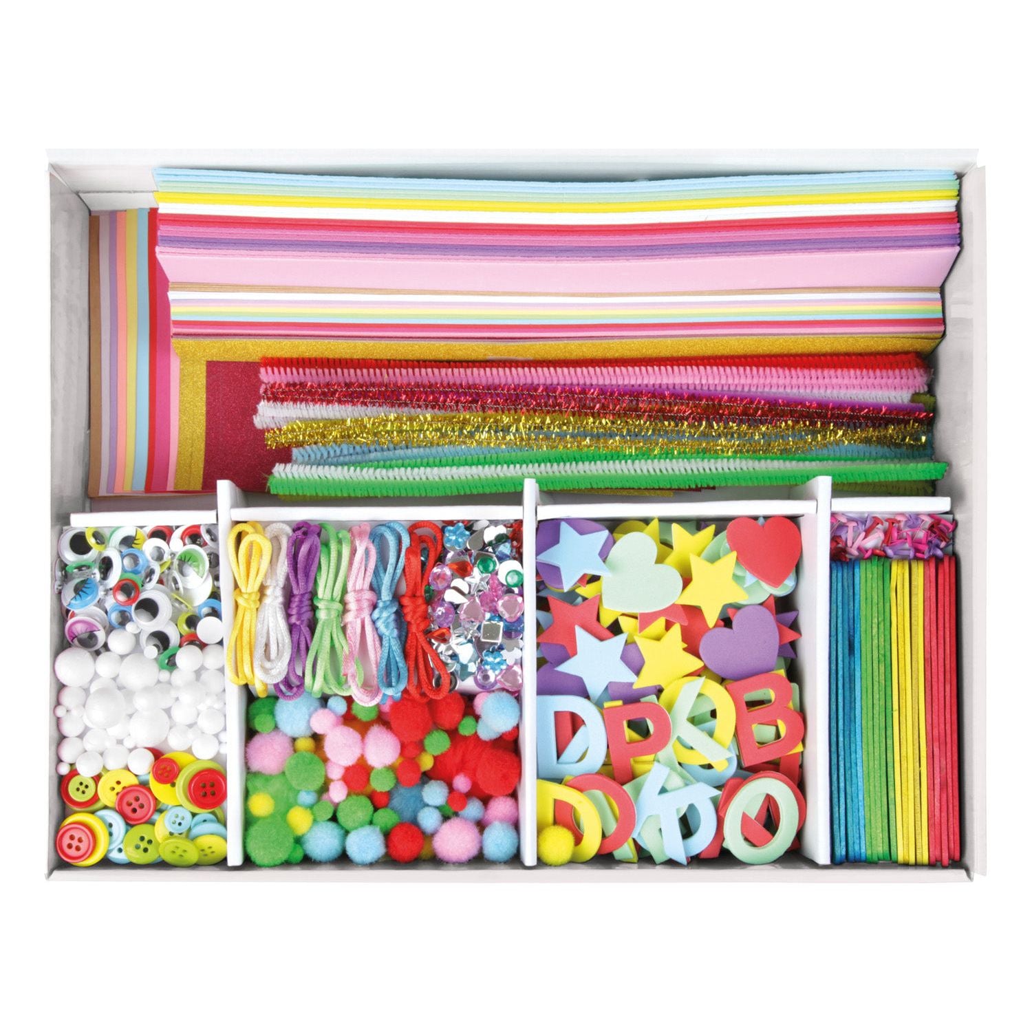 Creatief Jumbo Knutselkoffer Roze 800 pcs, Lena