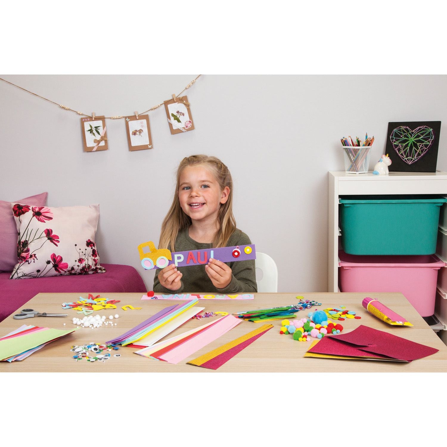 Creatief Jumbo Knutselkoffer Roze 800 pcs, Lena