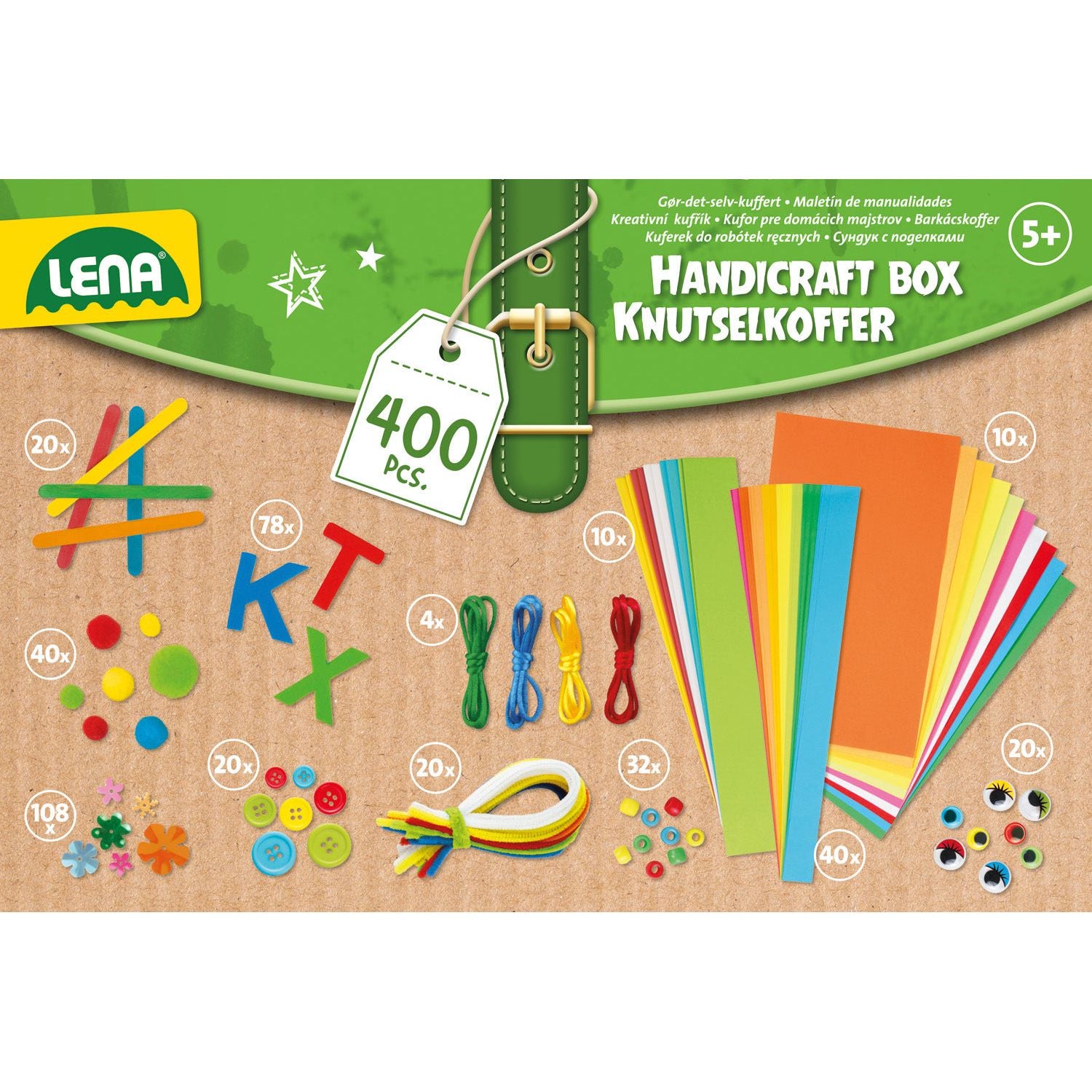 Creatief Knutselkoffer 400 onderdelen, Lena