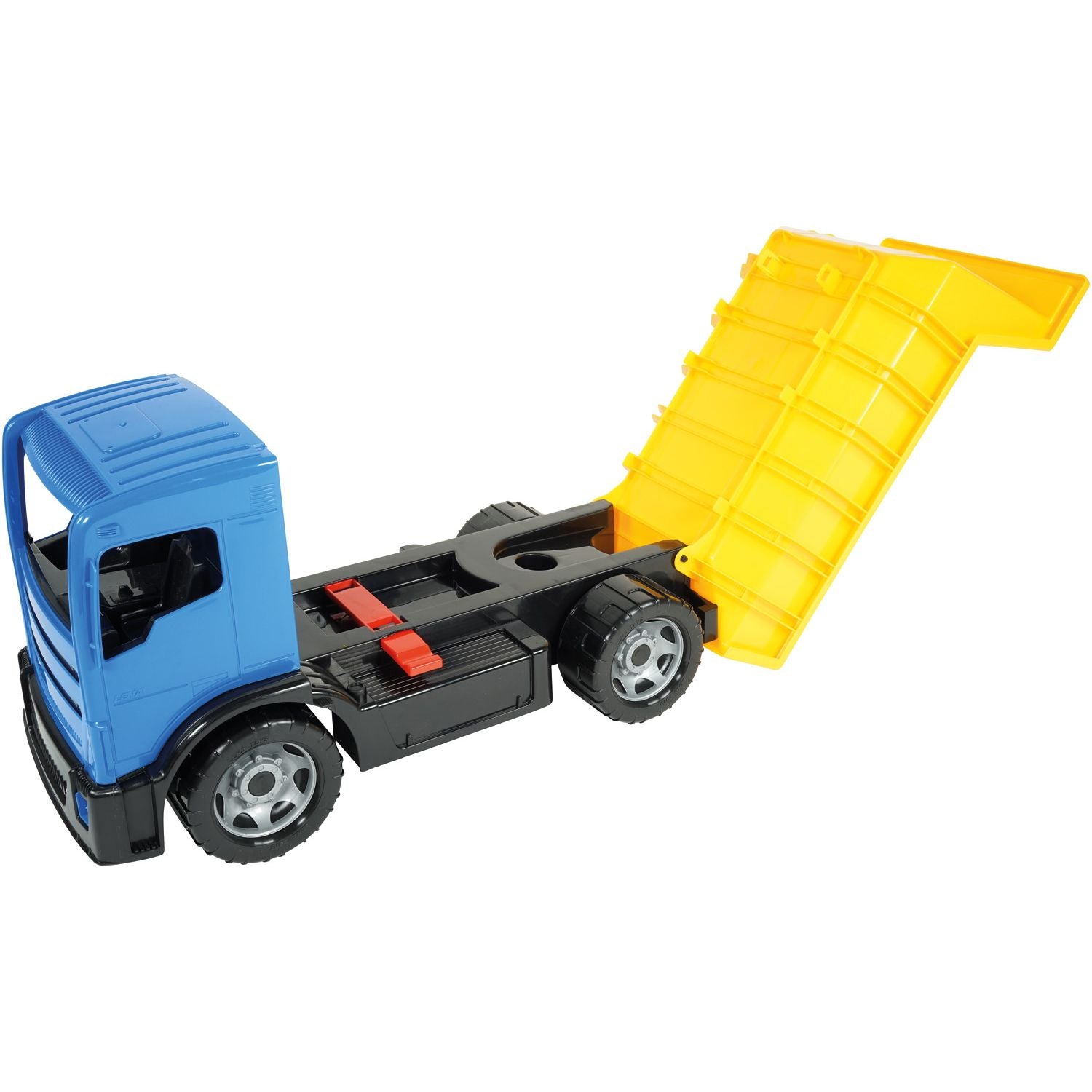 GIGA TRUCKS Dump Truck 61cm Blauw/Rood Assorti, Lena