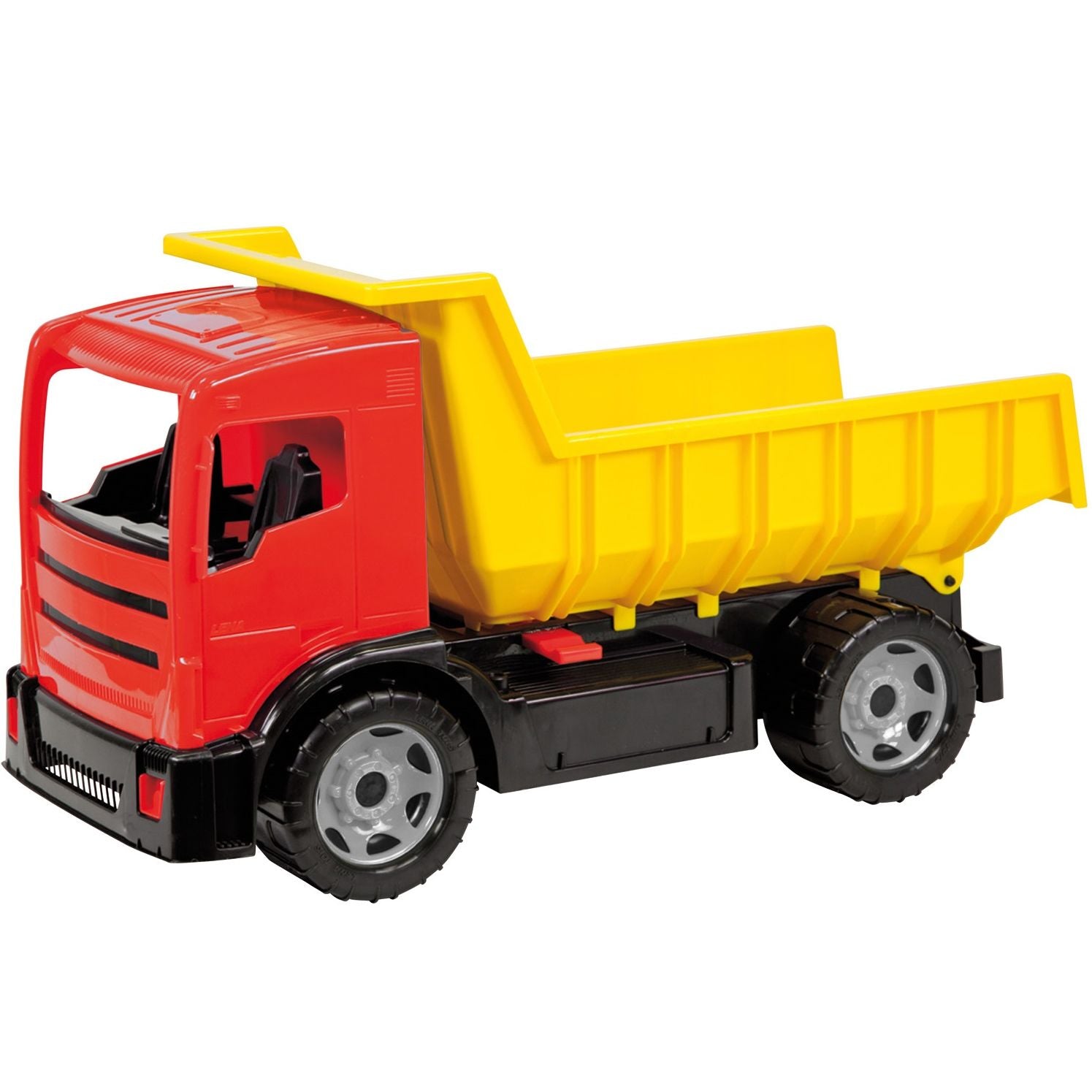 GIGA TRUCKS Dump Truck 61cm Blauw/Rood Assorti, Lena