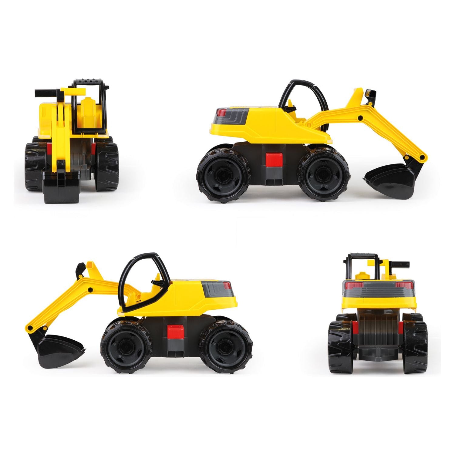 GIGA TRUCKS Graafmachine Pro Zwart / Geel 63cm, Lena