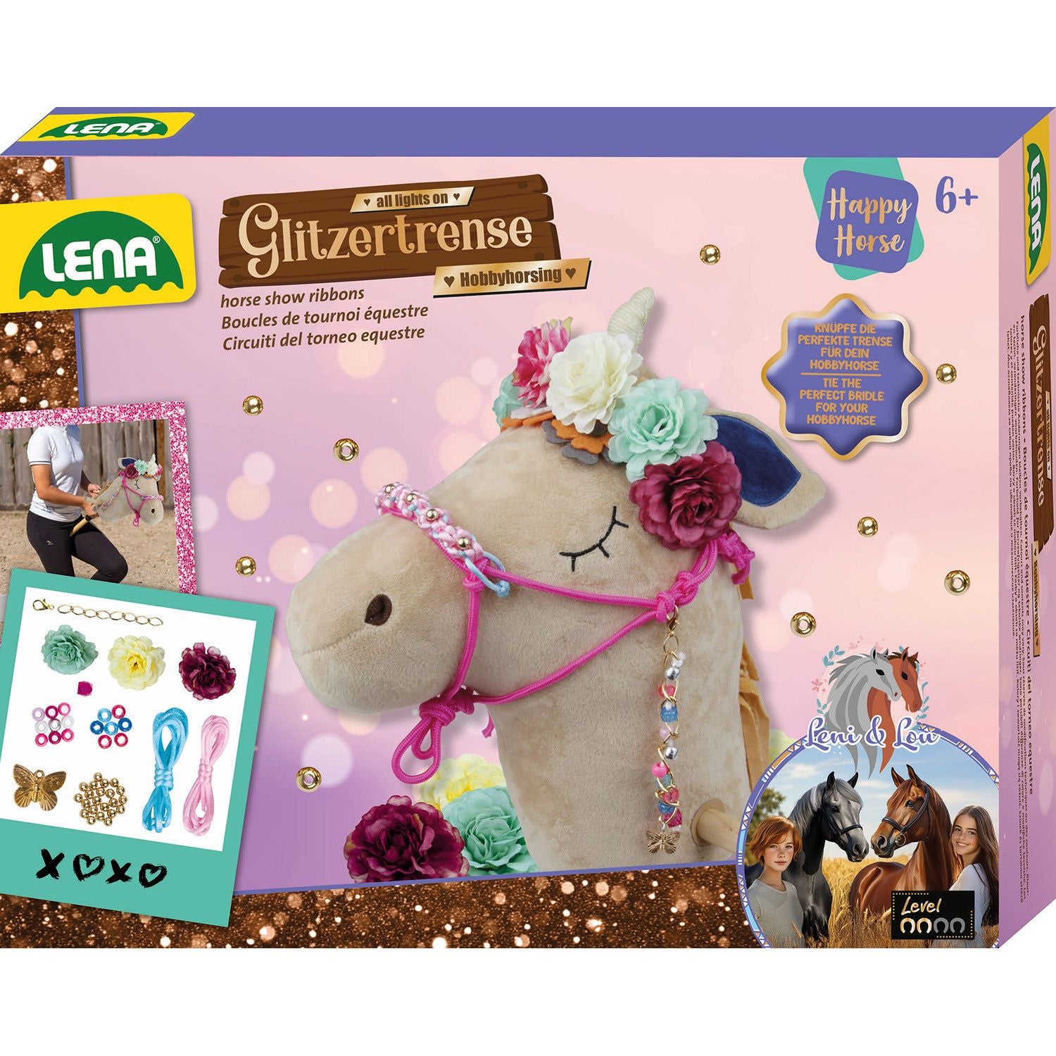 Glitter Hoofdstel Hobby Horsing, Lena