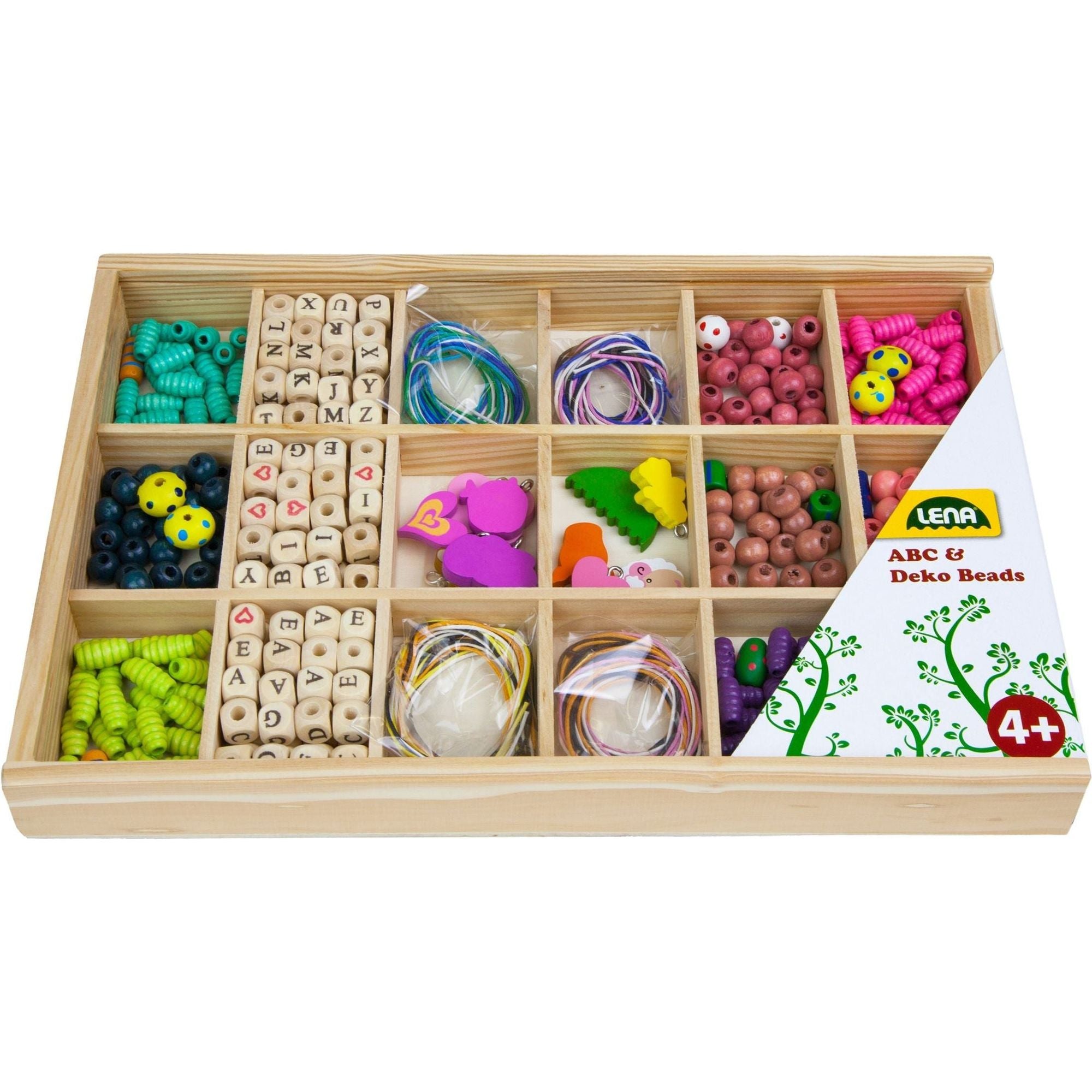 Grote Houten Kralen Cassette, Lena