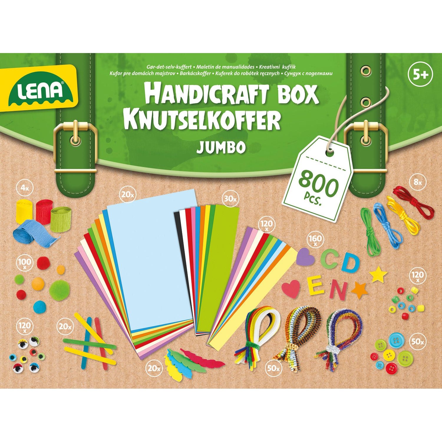 Creatief Jumbo Knutselkoffer 800 onderdelen, Lena