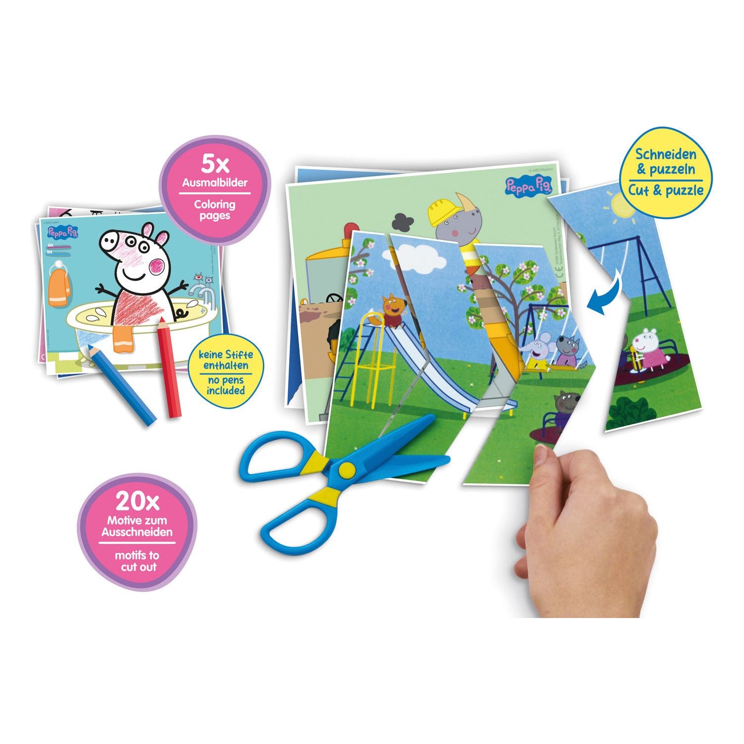 Leren Snijden Peppa Pig, Lena