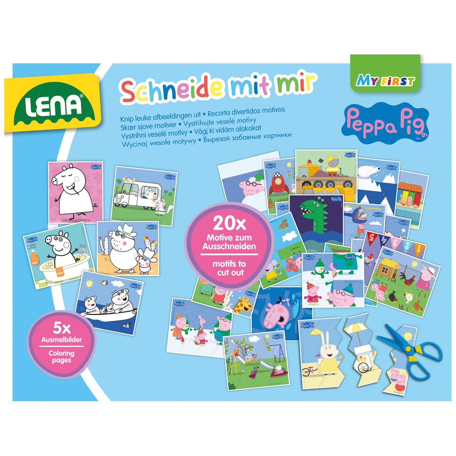 Leren Snijden Peppa Pig, Lena