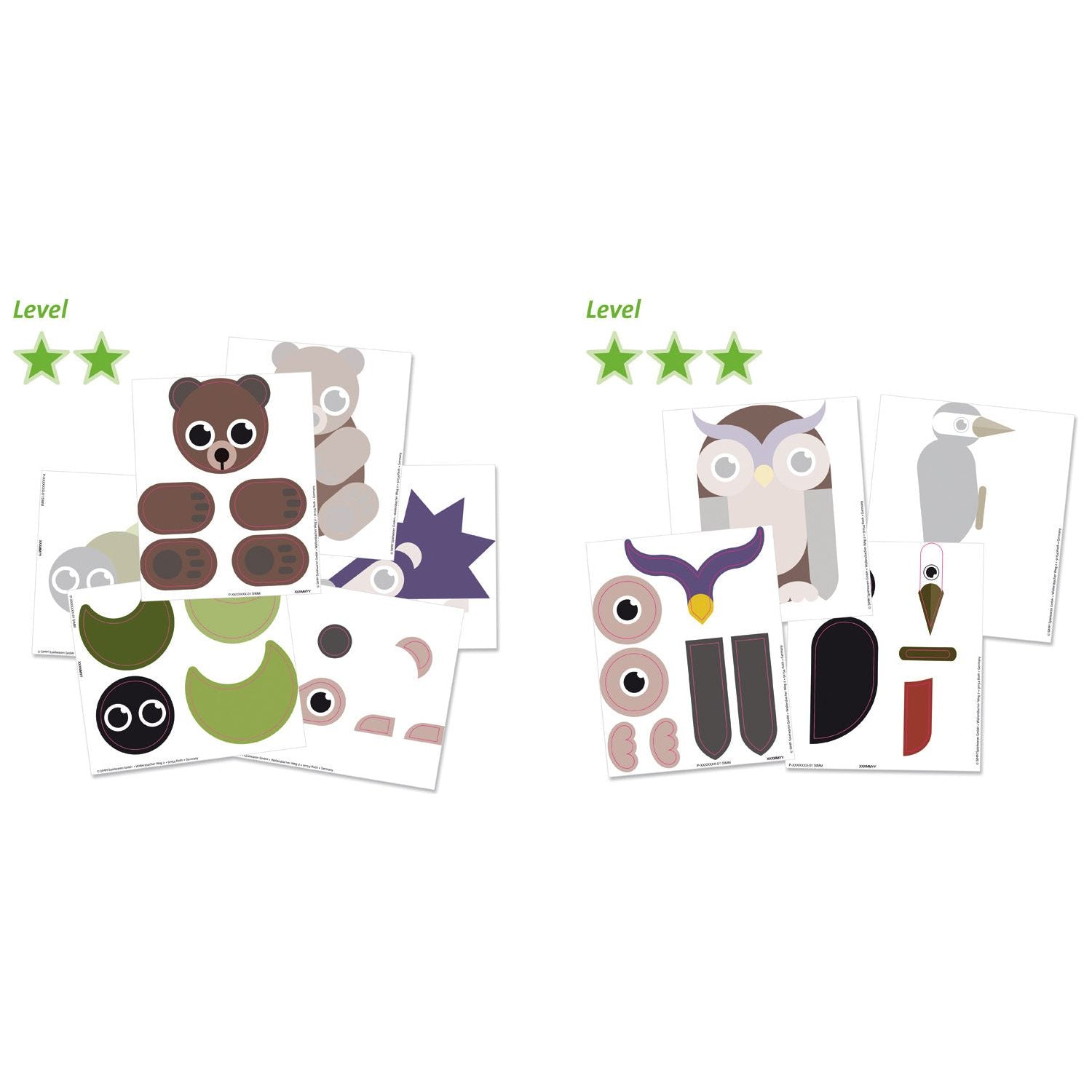 Leren Stickers Plakken Bosdieren, Lena