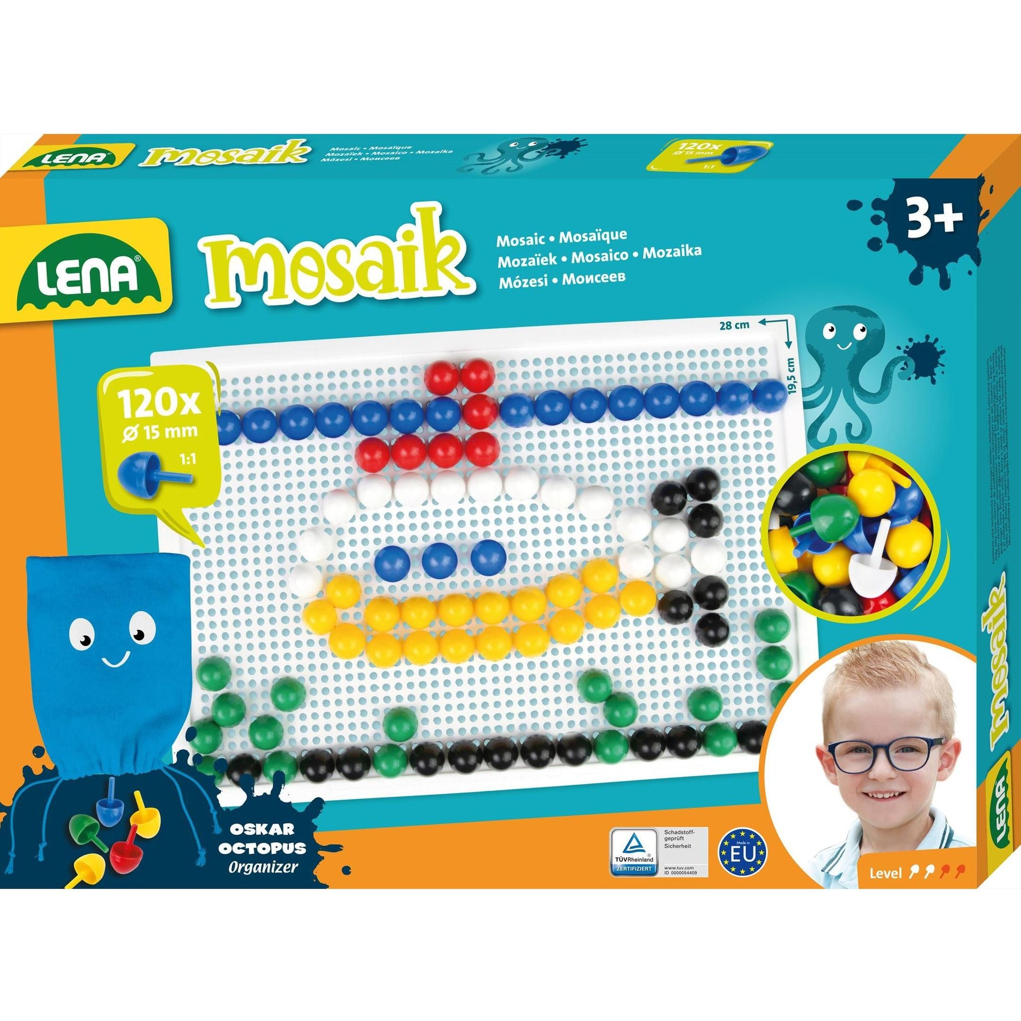 Mozaïek Set color 120pcs 15 mm, Lena