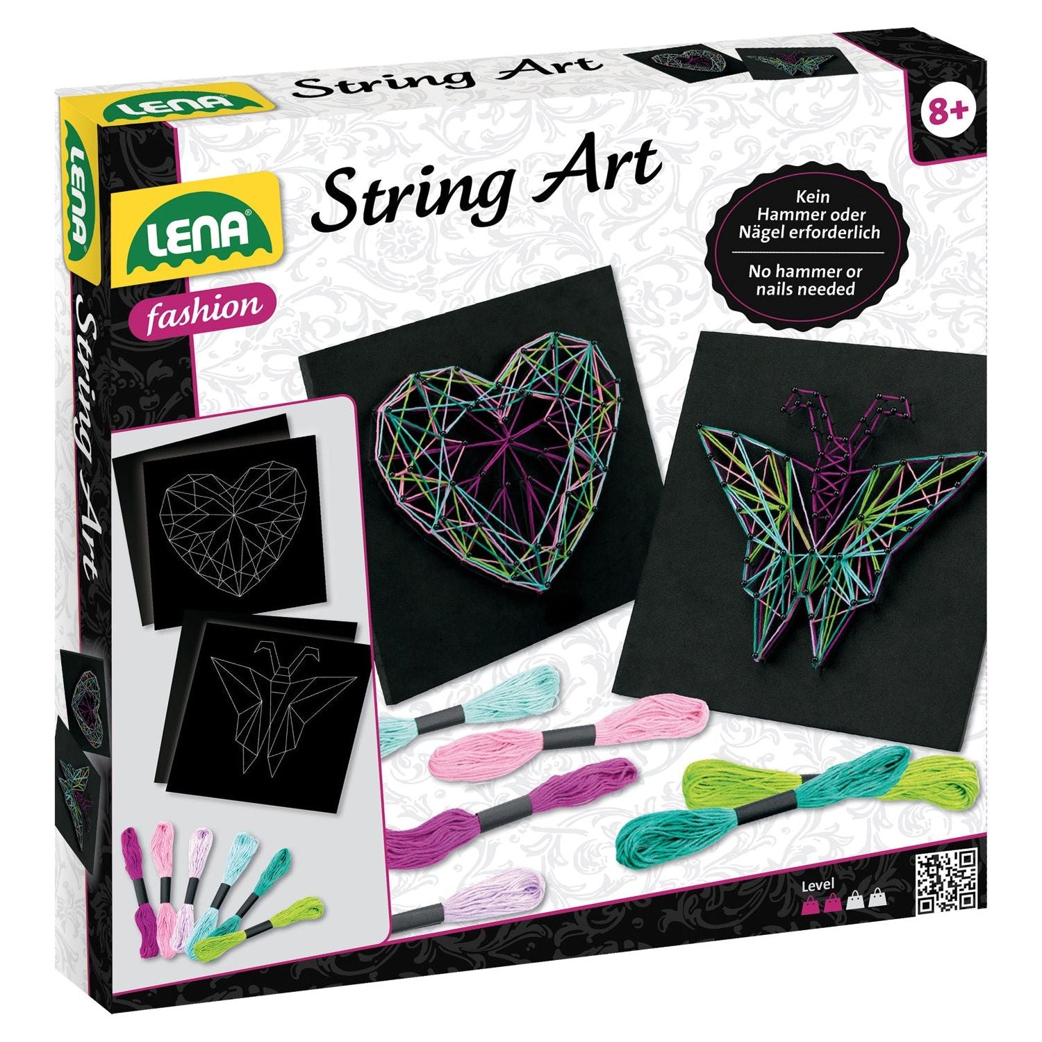 String Art Butterfly & Heart - Tekenkunst, Lena