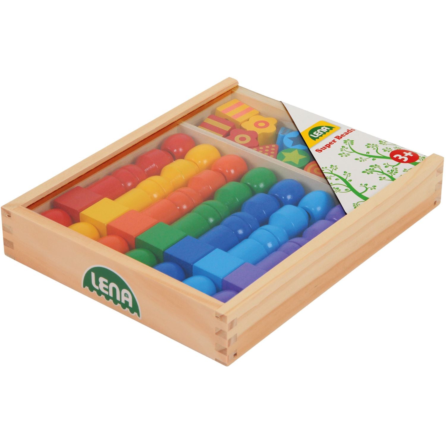 Super Grote Houten Kralen Cassette (FSC100%), Lena