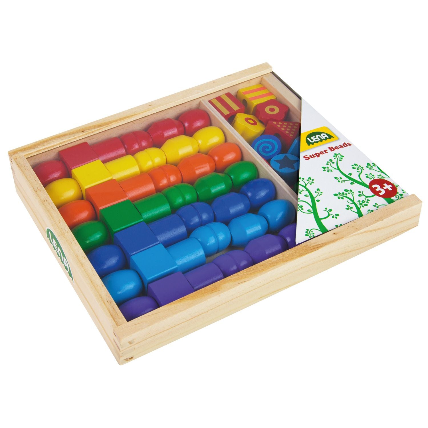 Super Grote Houten Kralen Cassette (FSC100%), Lena