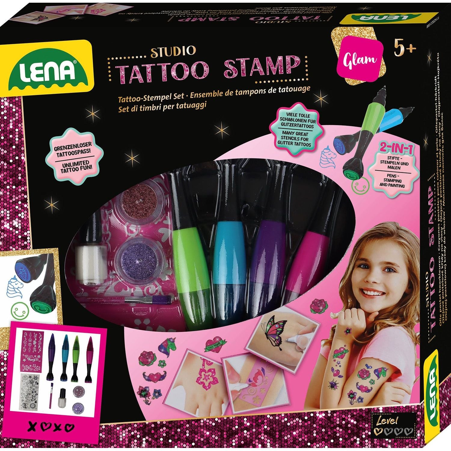 Tattoo Stempel Studio box, Lena
