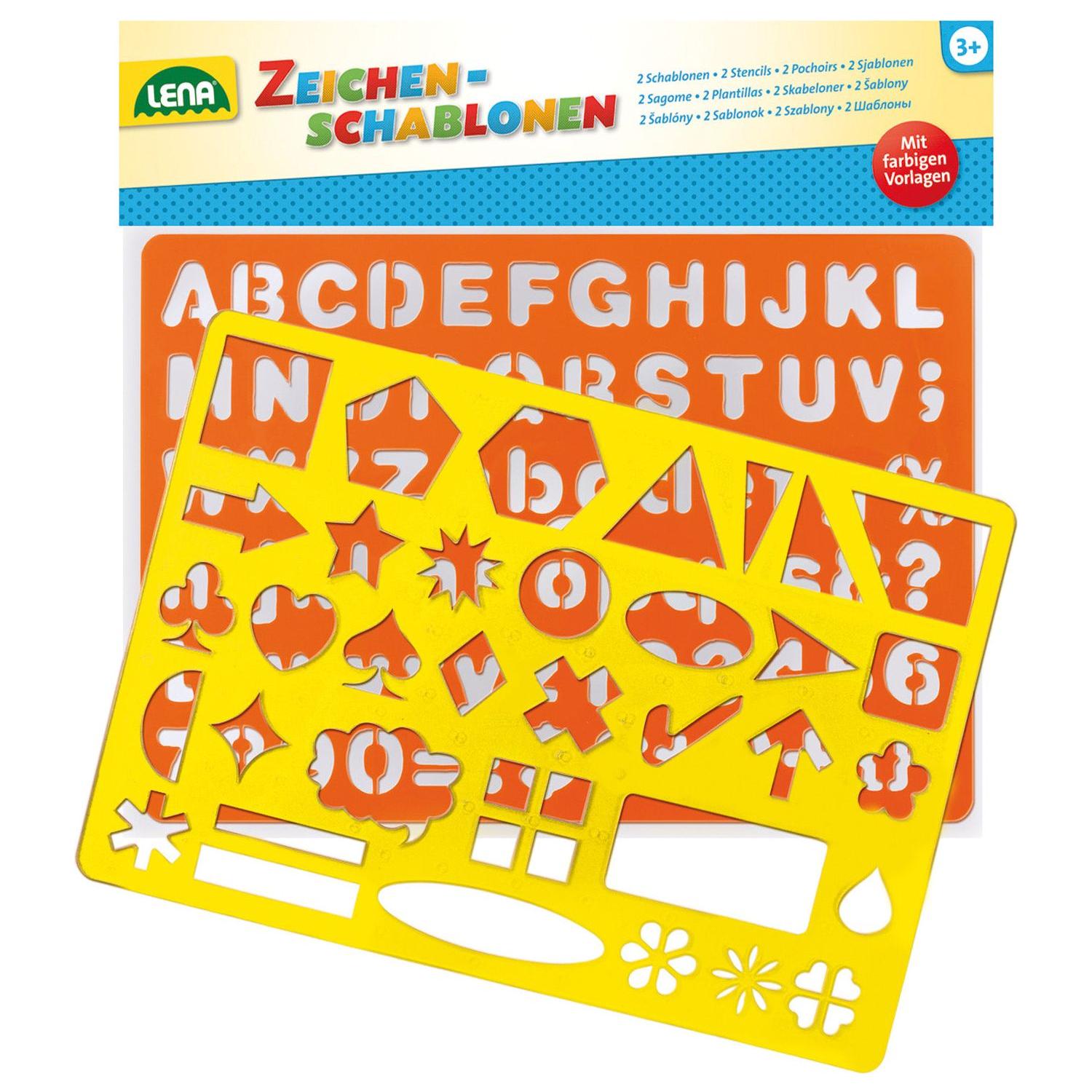 Tekensjablonen Cijfers, Letters en Symbolen, Lena