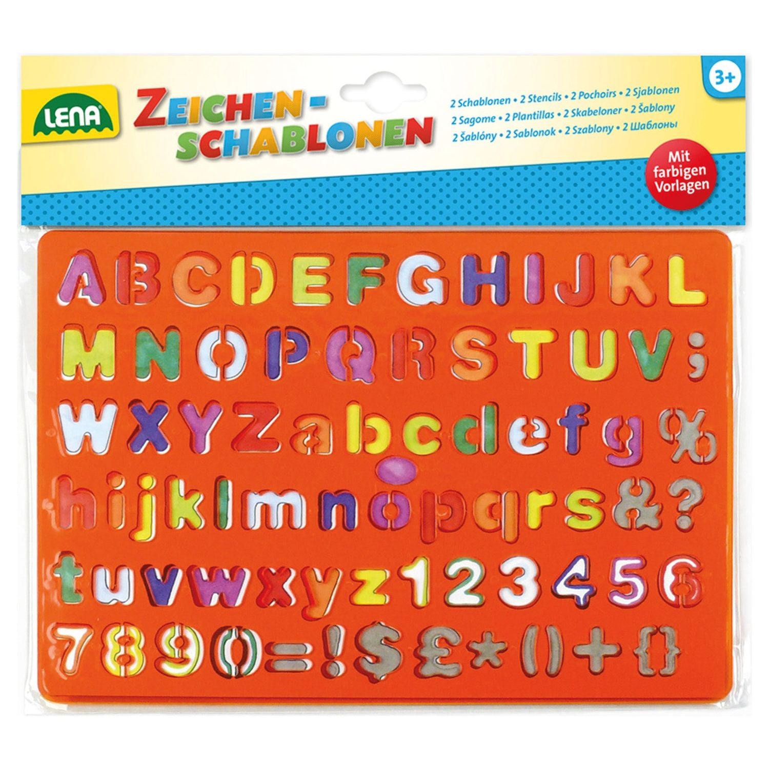 Tekensjablonen Cijfers, Letters en Symbolen, Lena