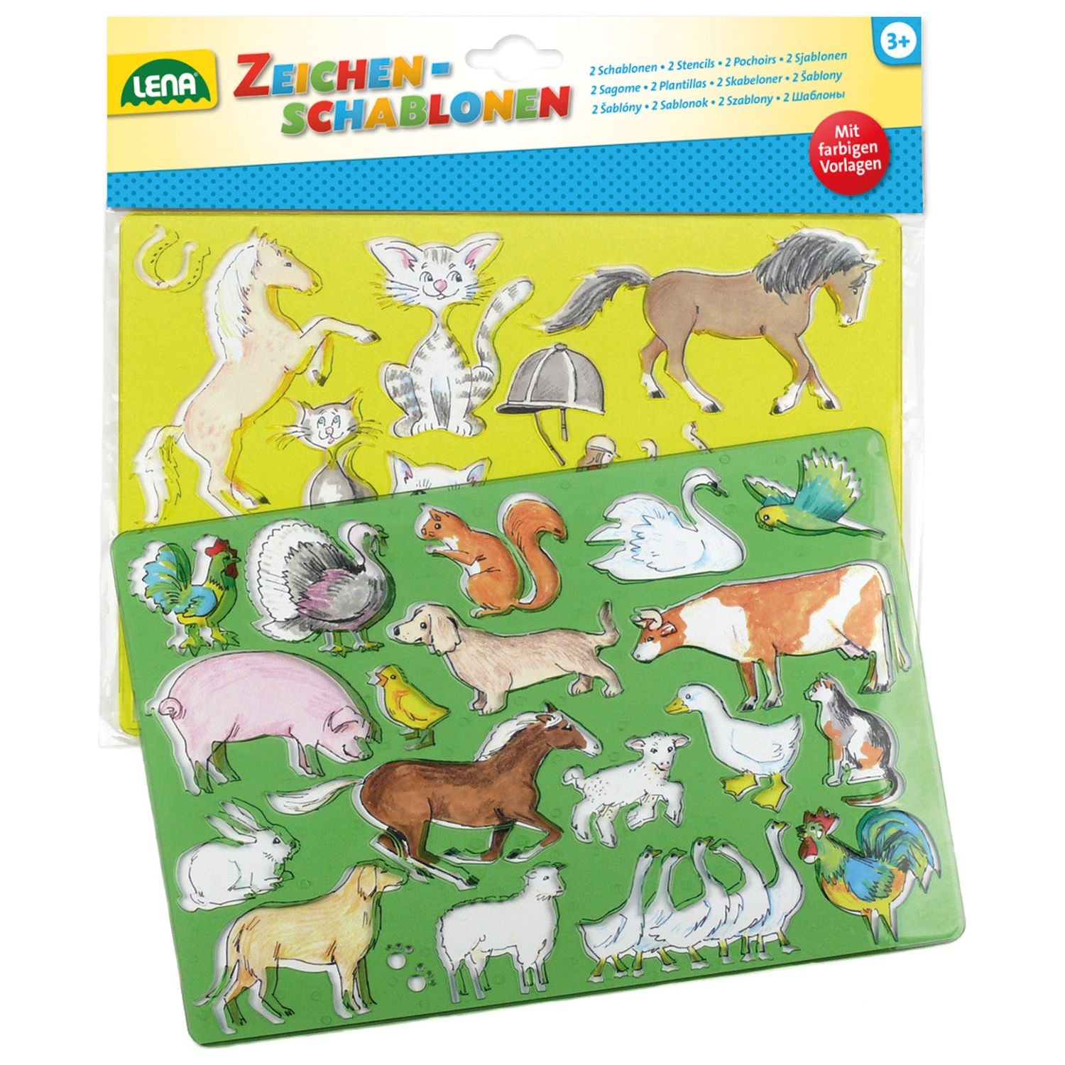Tekensjablonen Paarden en Katten, Lena