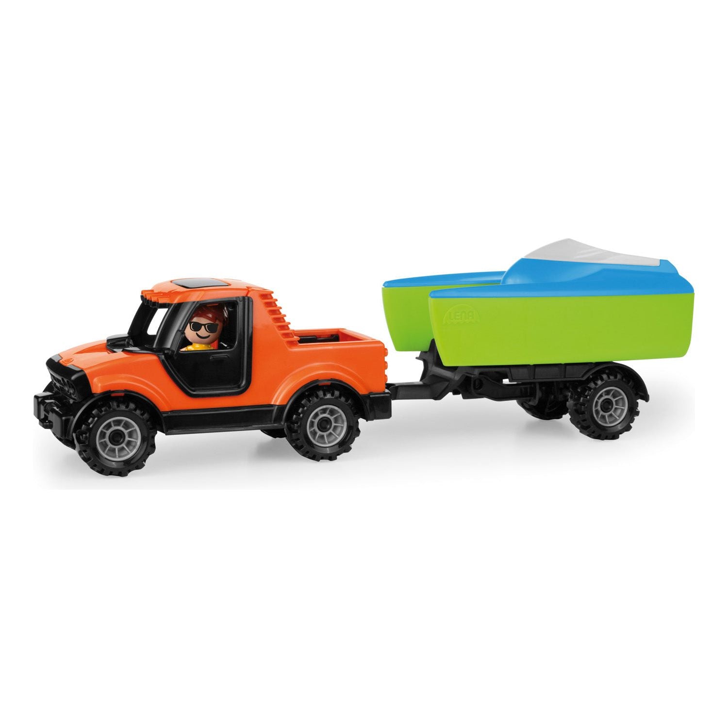 Truckies Pick-up met Boaties Aanhanger, Lena