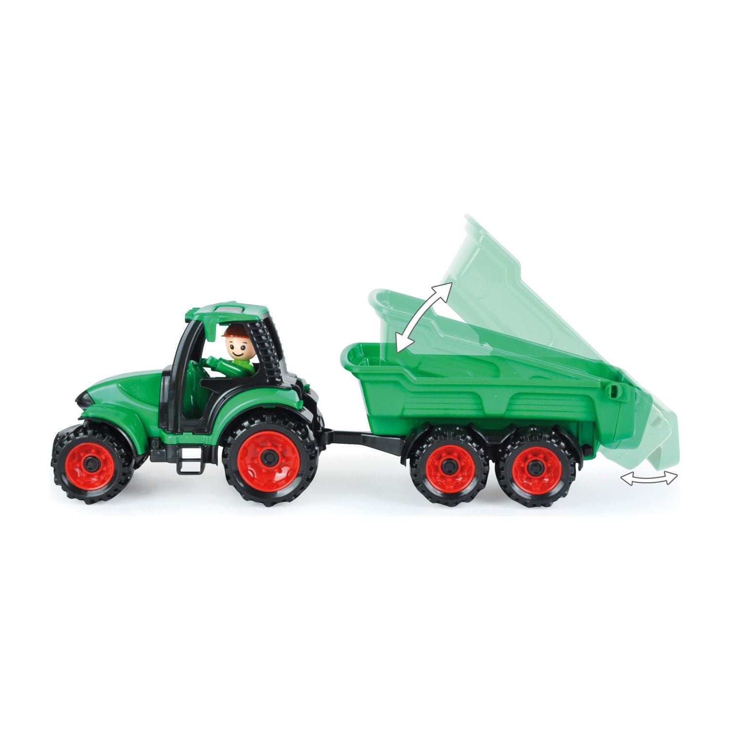 Truckies Tractor met Aanhanger en LENA® speelfiguur 36cm, Lena