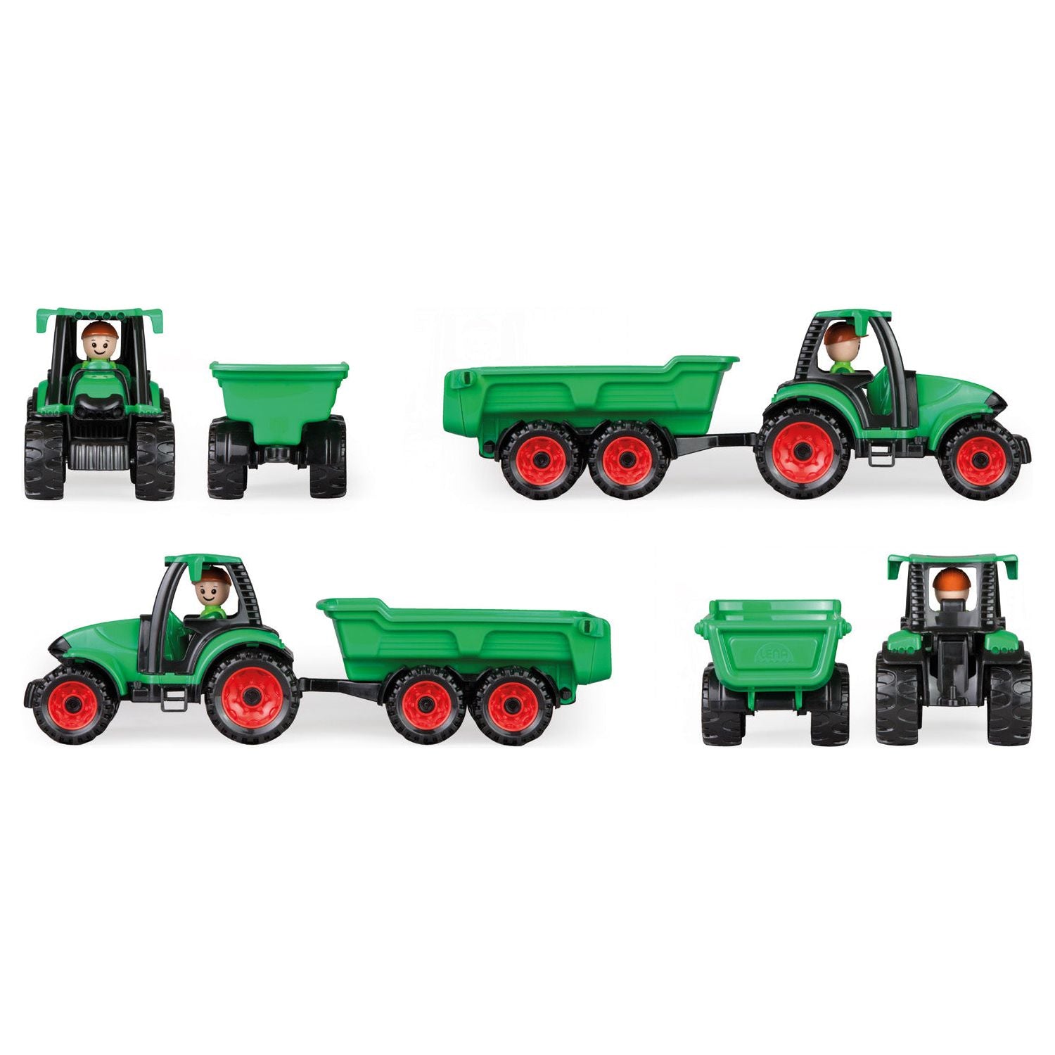 Truckies Tractor met Aanhanger en LENA® speelfiguur 36cm, Lena