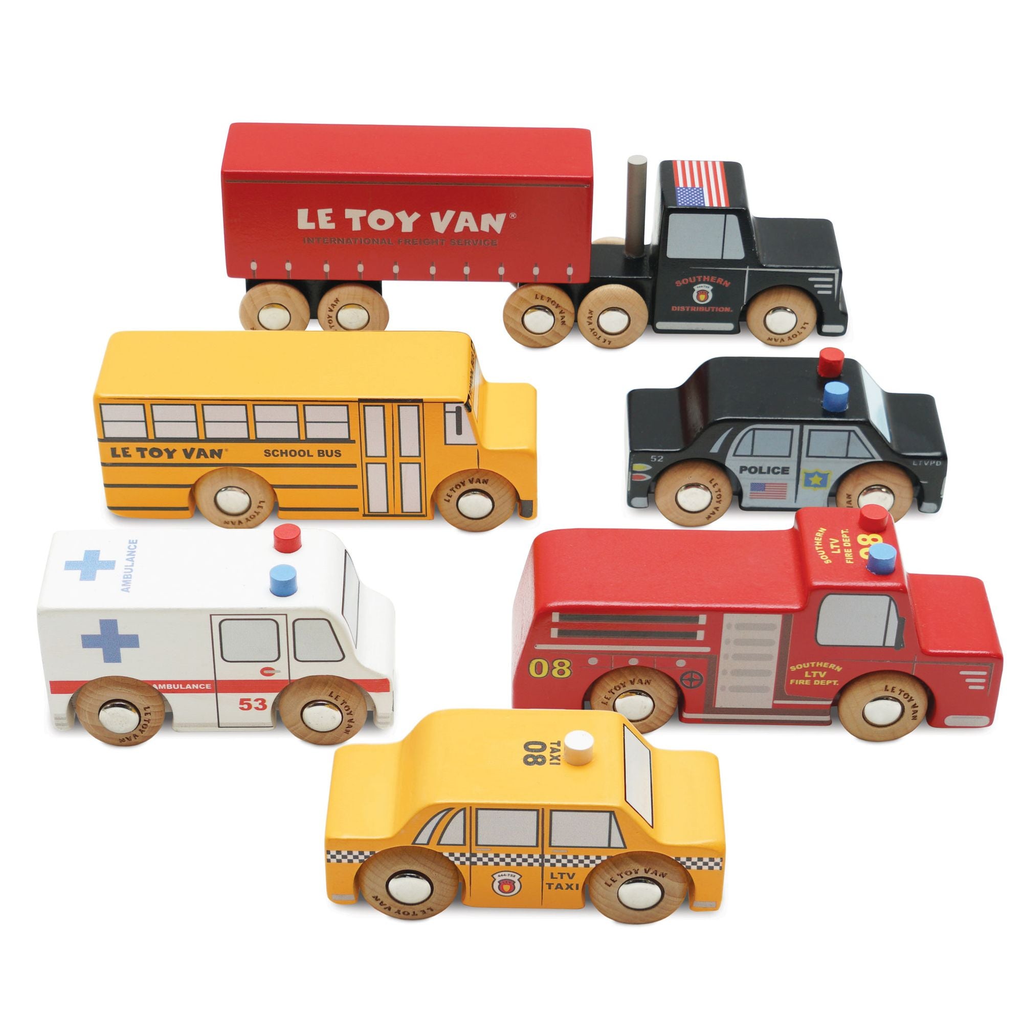American Toy Car Set - FSC 100%, Le Toy Van