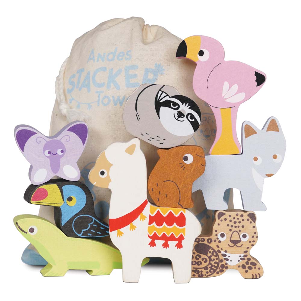 Andes Stacking Animals & Bag - FSC 100%, Le Toy Van