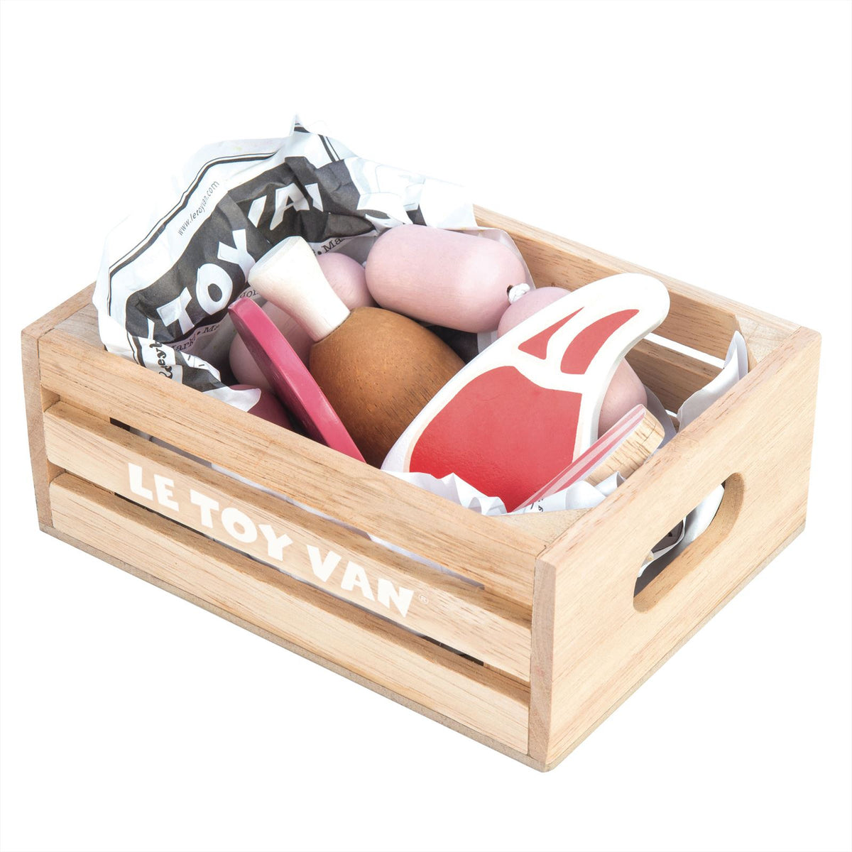 Butchers Meat Wooden Market Crate - FSC 100%, Le Toy Van