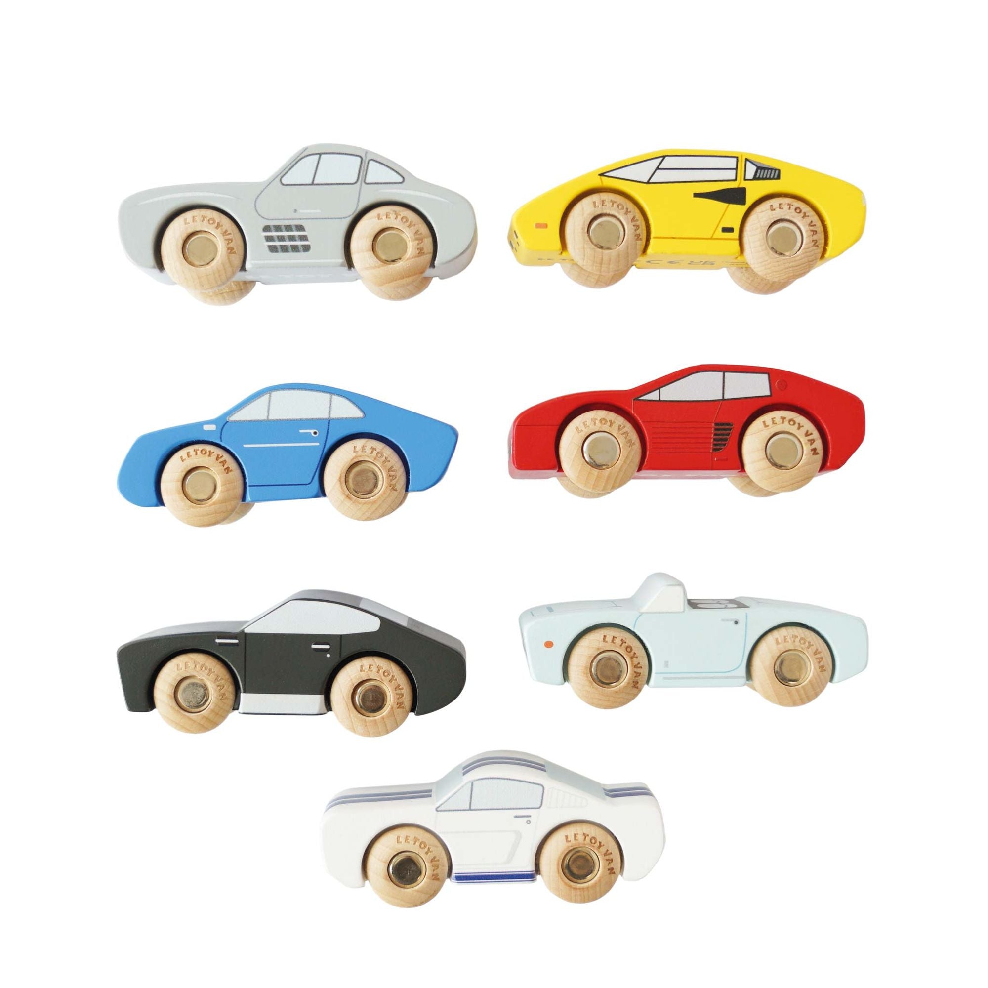 Classic Wooden Sports Cars - FSC 100%, Le Toy Van