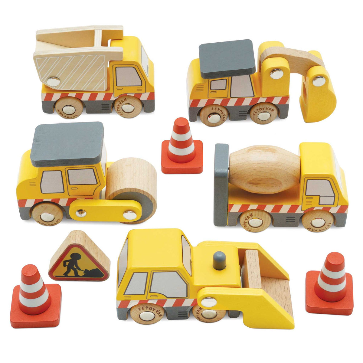Construction Toy Cars, Trucks & Diggers - FSC 100%, Le Toy Van